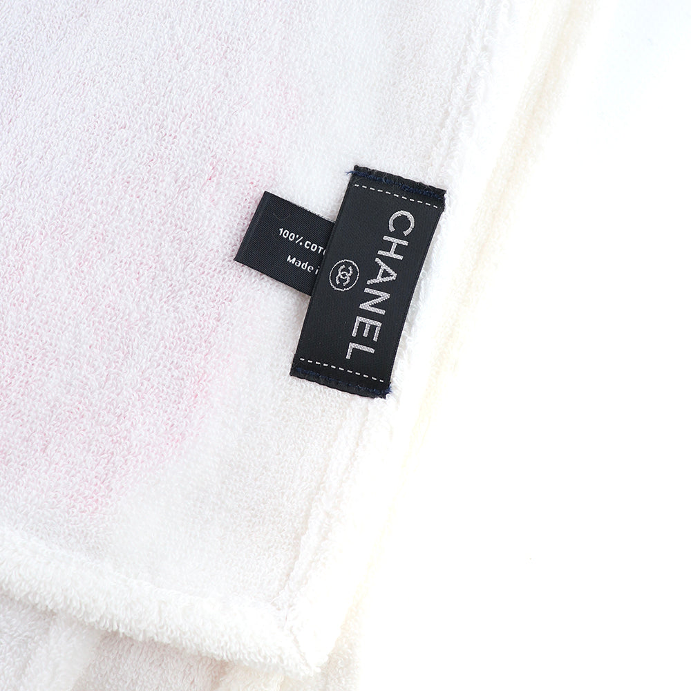 CHANEL - Sac cabas en éponge rose et drap de plage