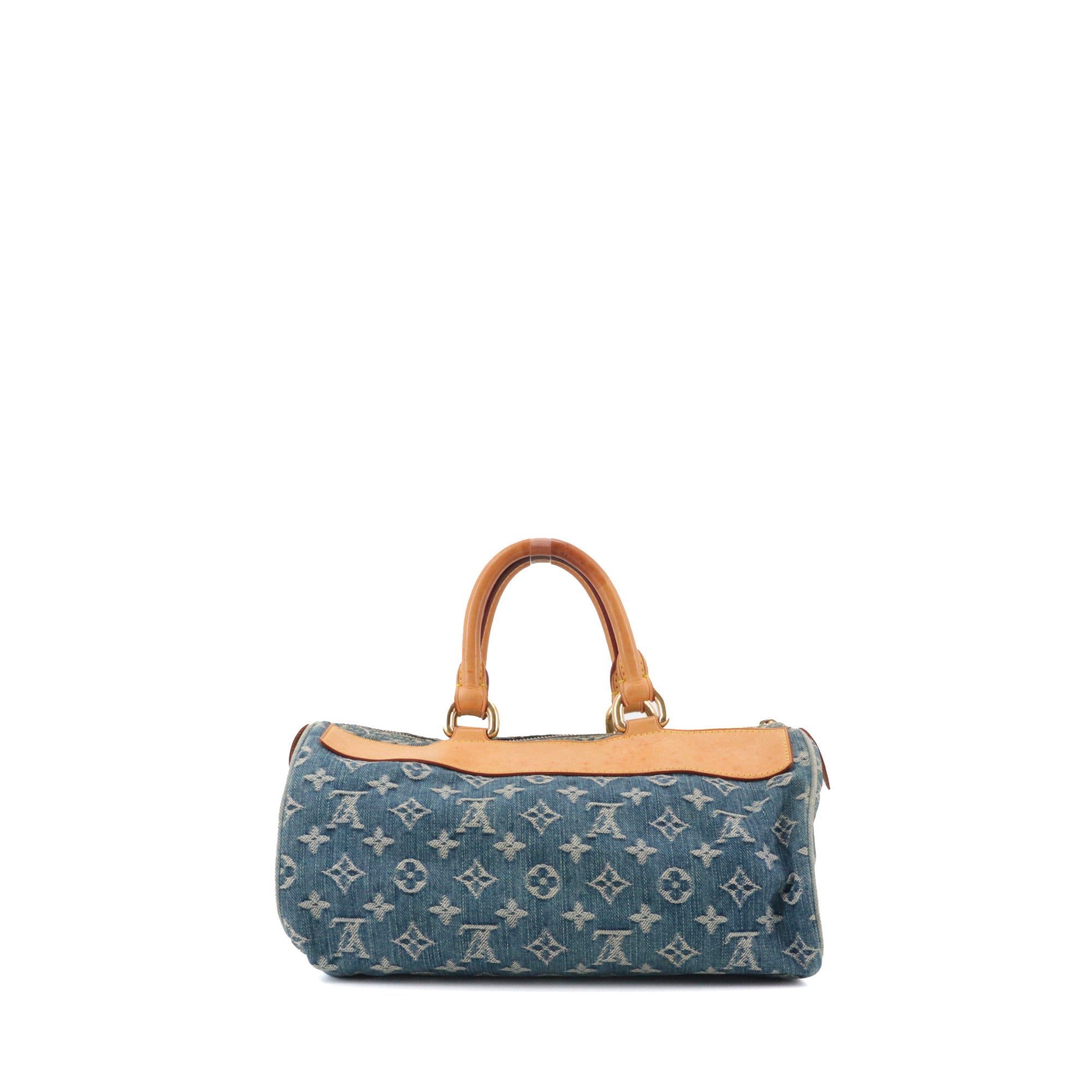 LOUIS VUITTON - Sac à main Néo Speedy Louis Vuitton en denim monogrammé