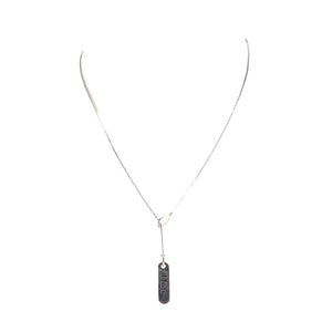 DIOR - Vintage silver metal necklace
