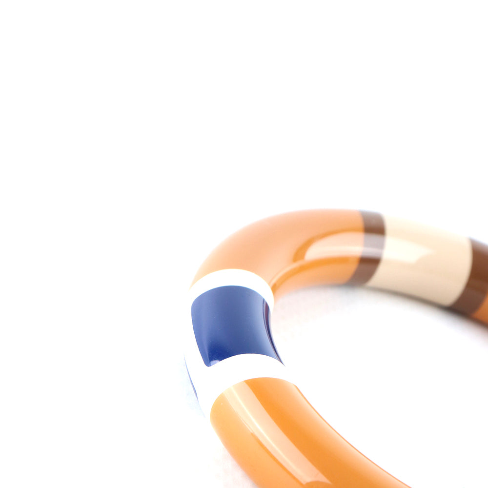 HERMÈS - Lacquered wooden bracelet (M)