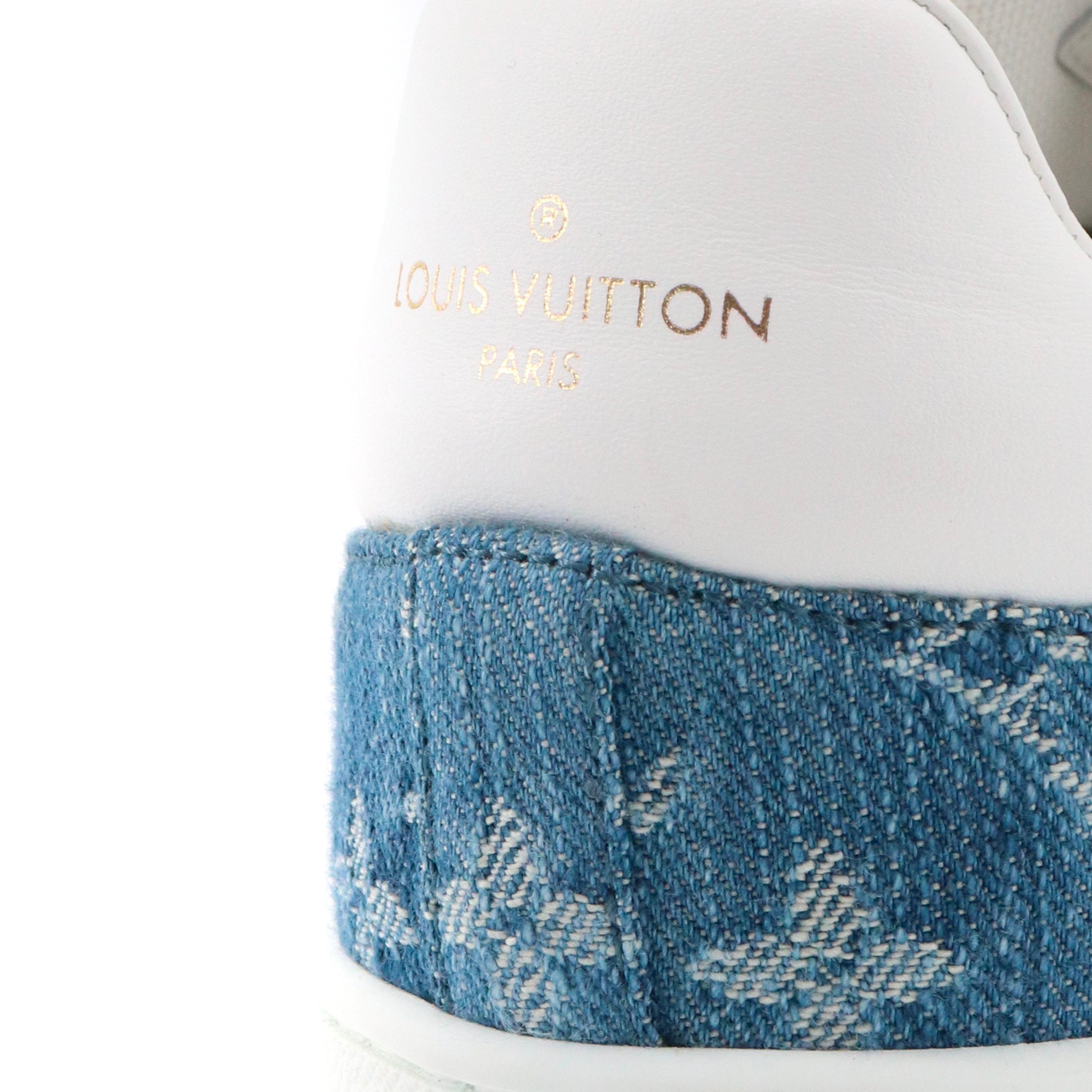 LOUIS VUITTON - Sneakers Luxembourg Louis Vuitton en denim bleu (T40)