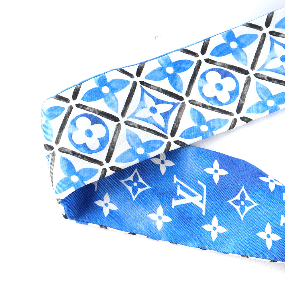LOUIS VUITTON - Monogram Flower Tile BB silk twilly