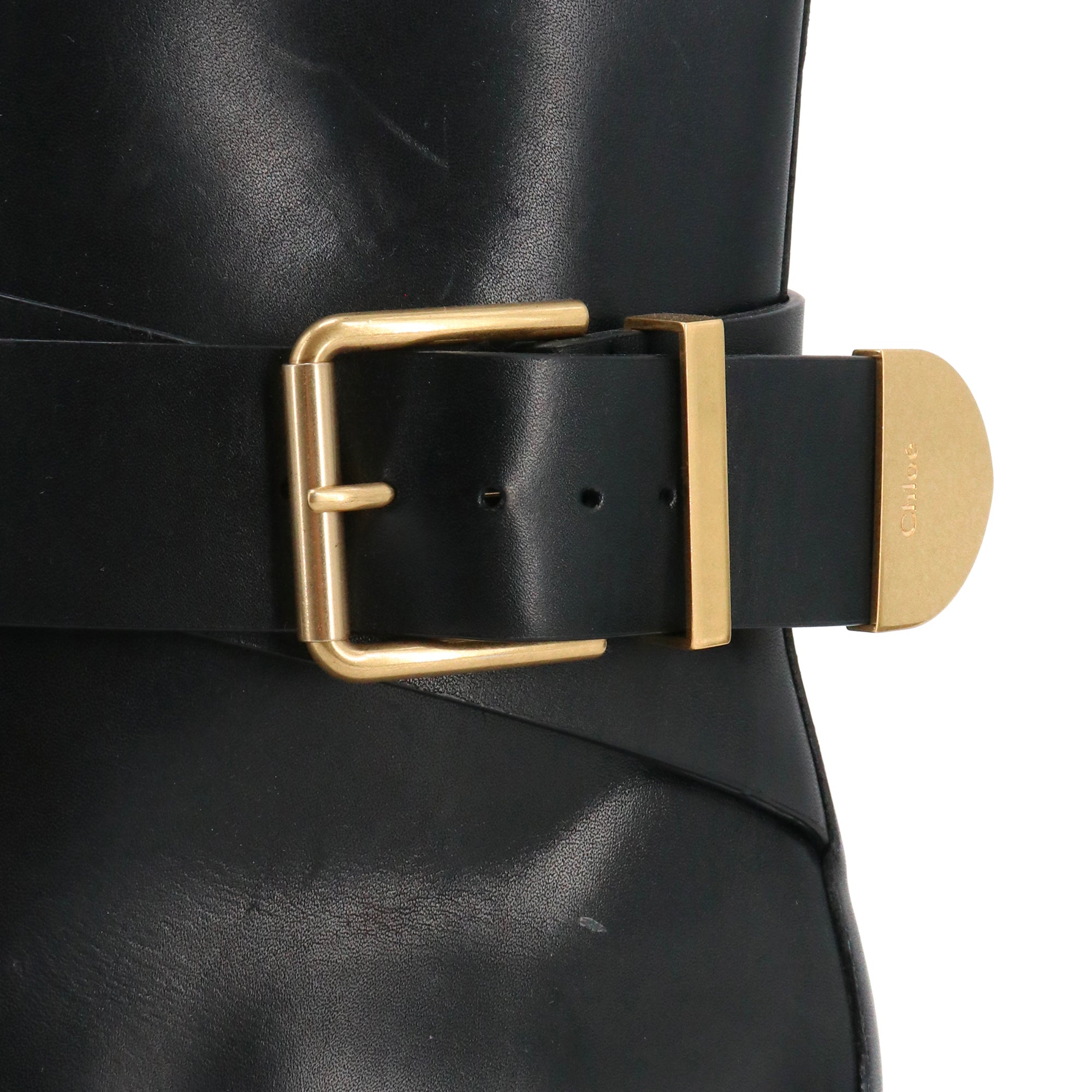 CHLOÉ - Bottines Owena Chloé en cuir noir (T40)