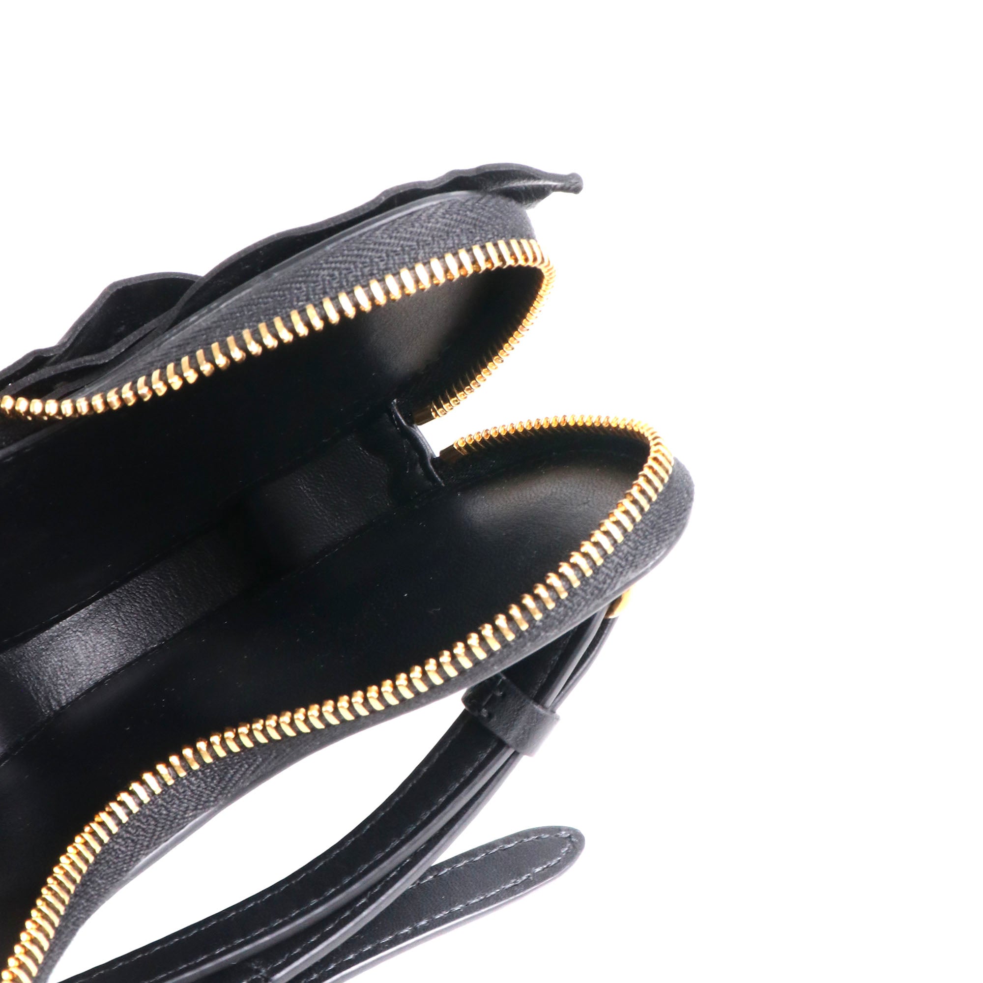 DIOR - Pochette en cuir Papillon Caro Dior en cuir noir