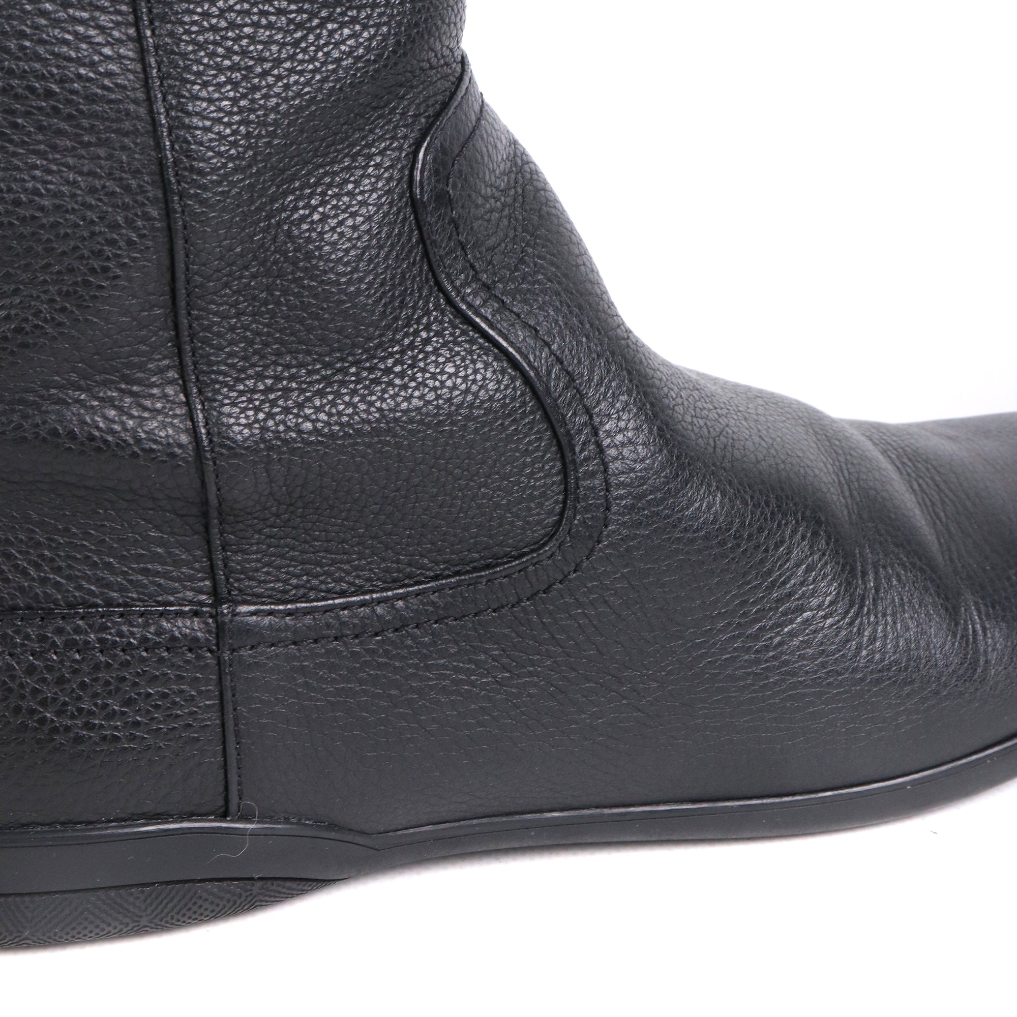 GUCCI - Bottes Gucci en cuir noir (T38,5)