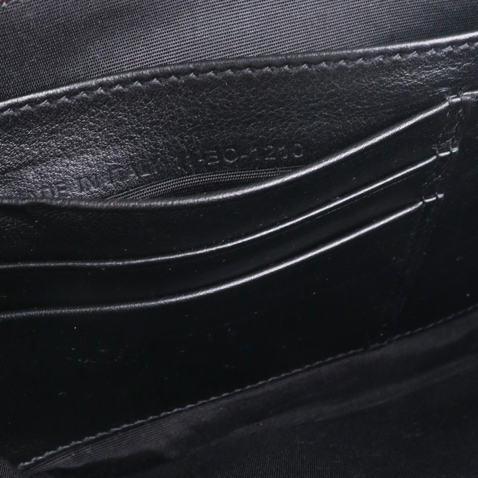 DIOR - Roller shoulder bag in navy blue grained leather