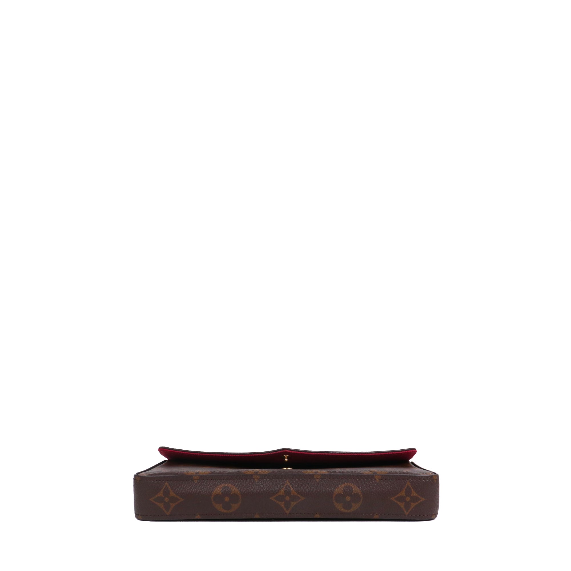 LOUIS VUITTON - Pochette Félicie Louis Vuitton en toile monogrammée marron