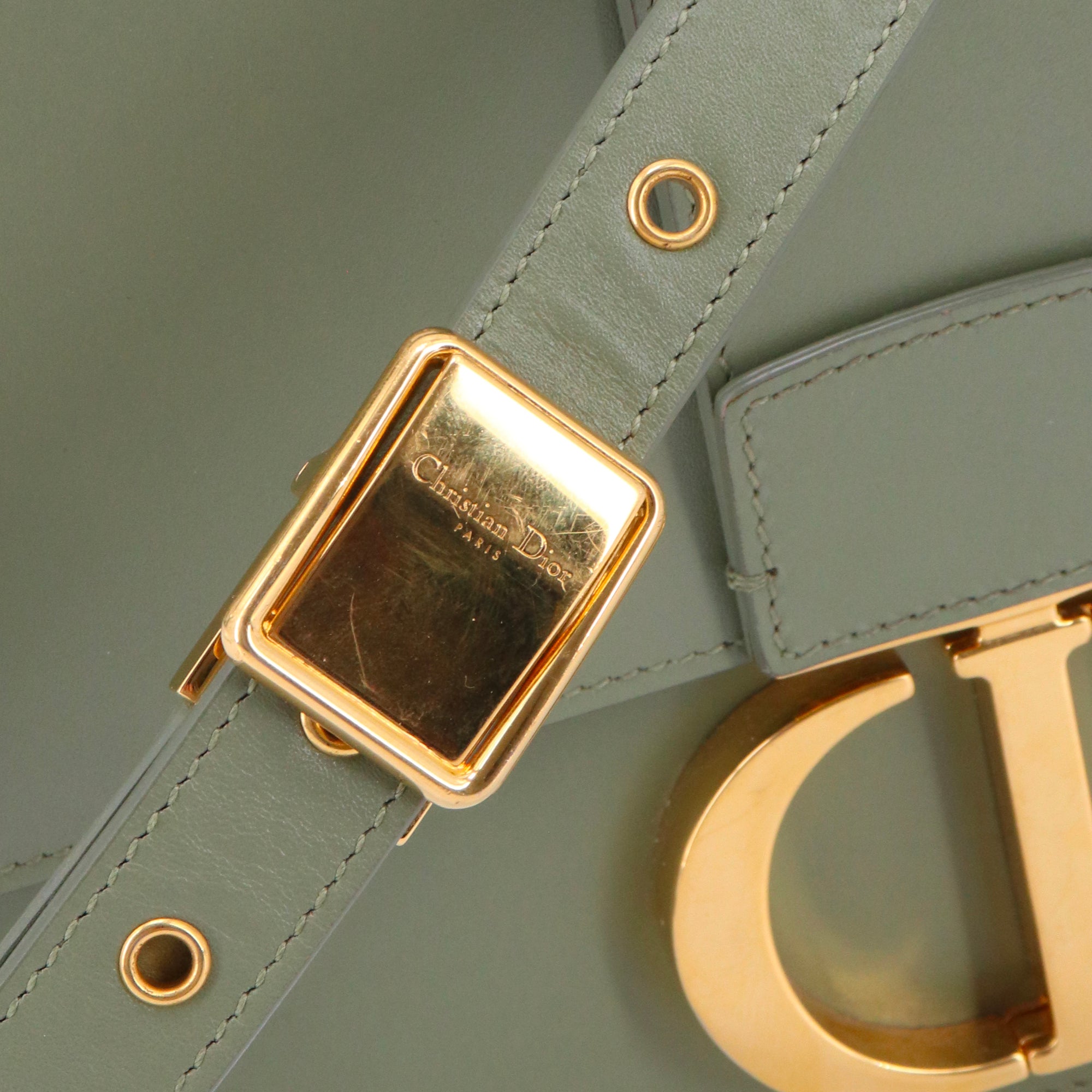 DIOR - Dior Oblique Galaxy A5 pouch in black leather