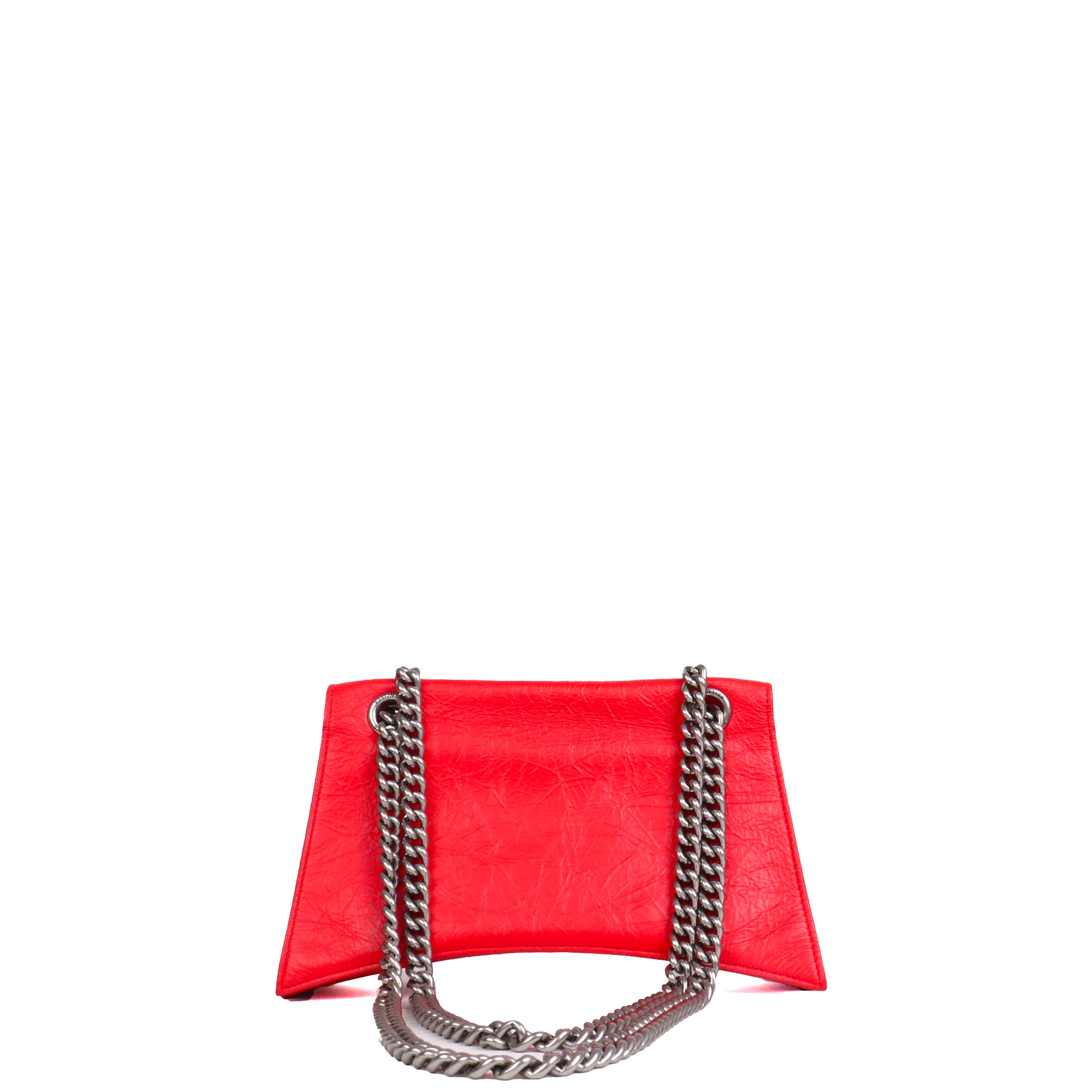 BALENCIAGA - Crush small shoulder bag in black leather