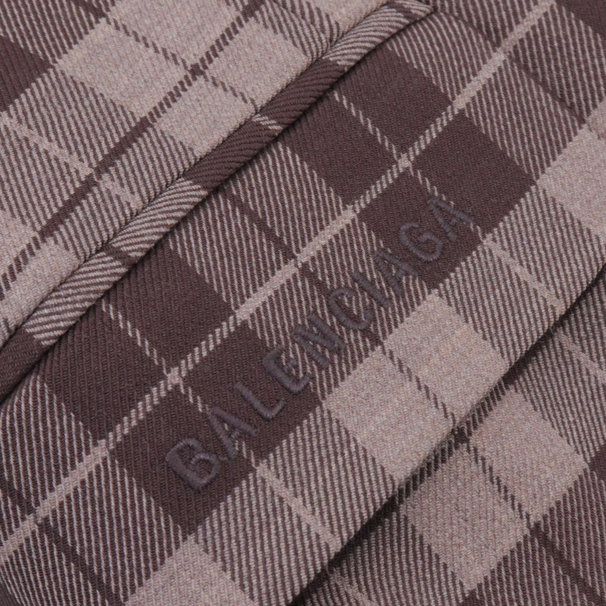 BALENCIAGA - Blazer Balenciaga en tissu à carreaux marron (T44)