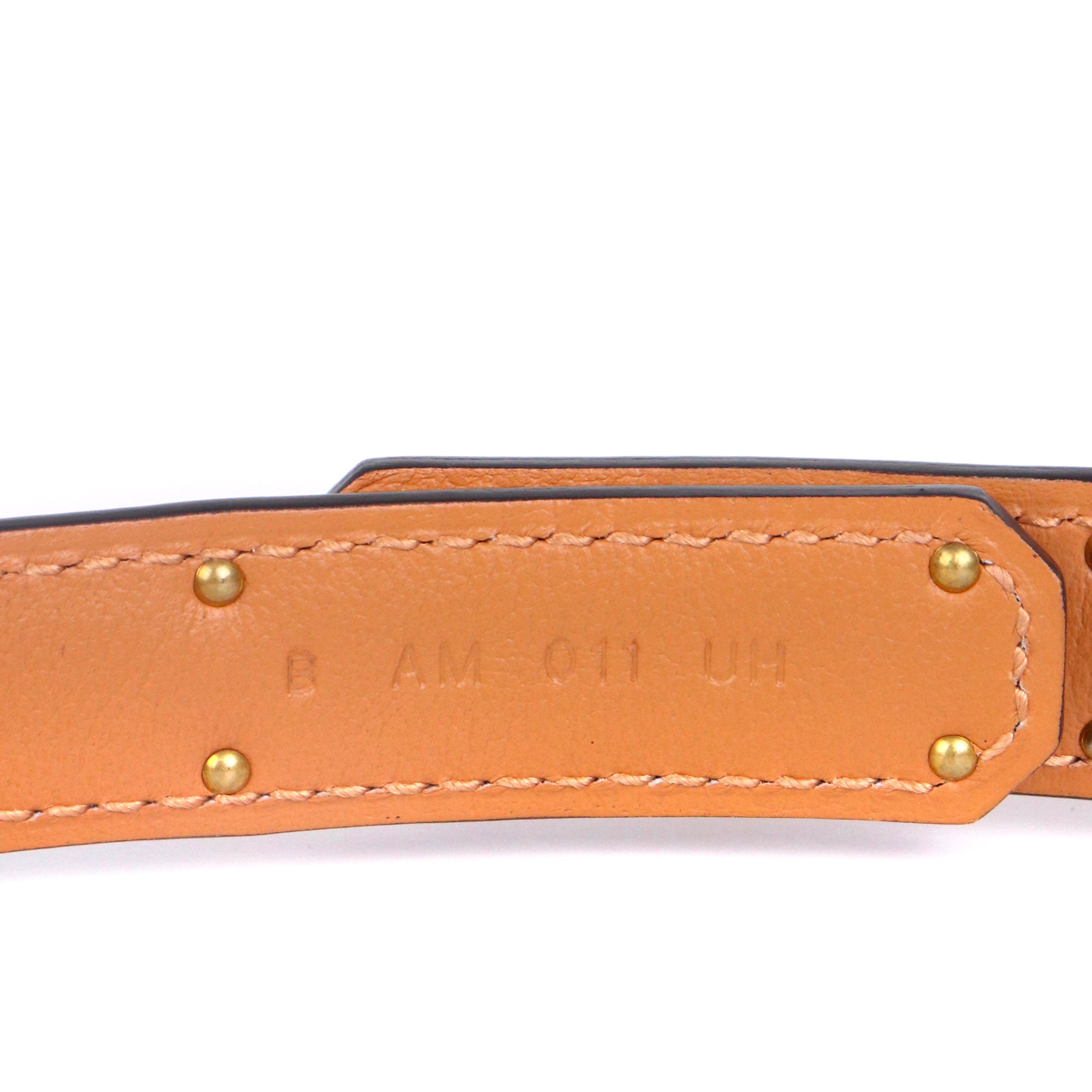 HERMÈS - Kelly 18 belt in black Epsom leather