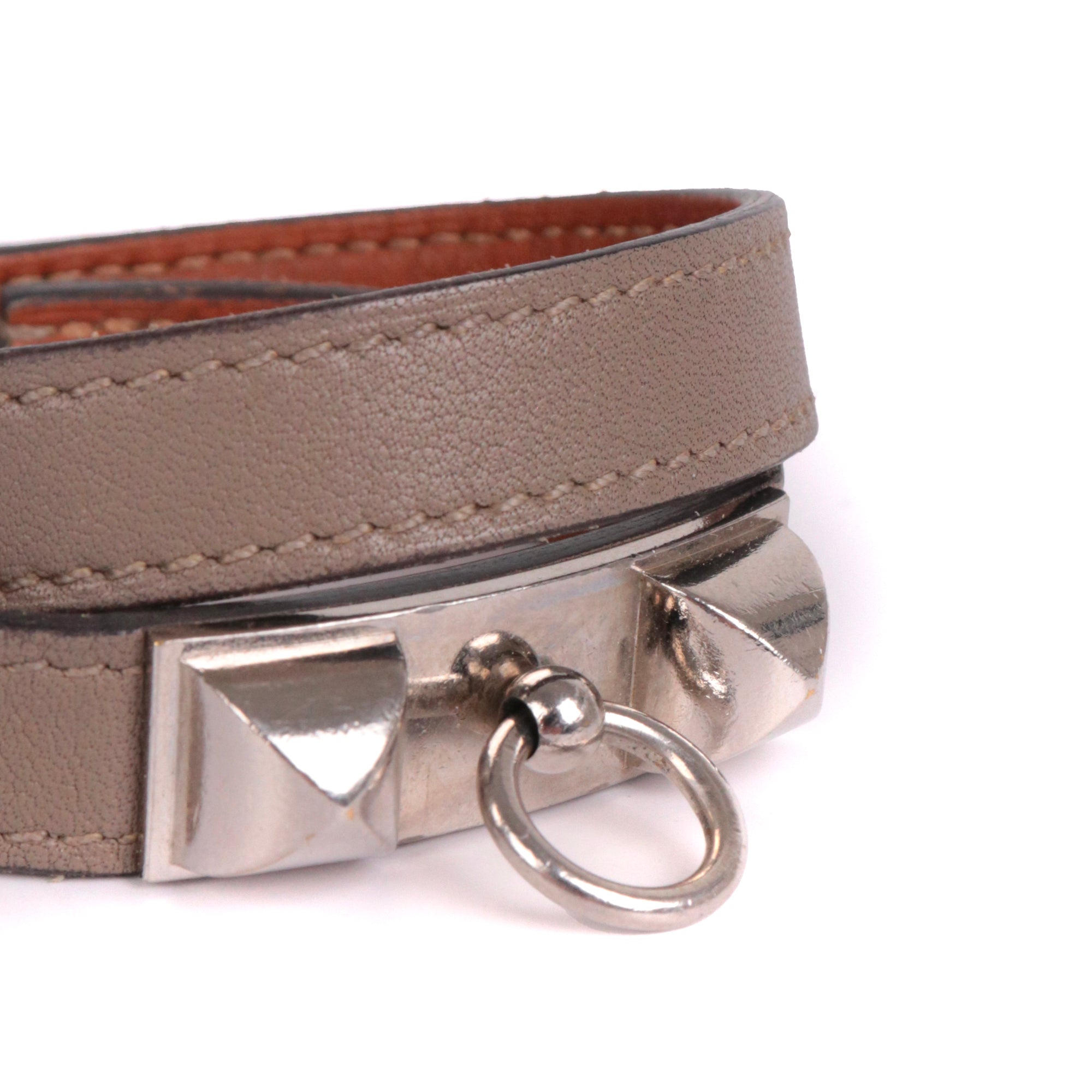 HERMÈS - Orange Clic H bracelet