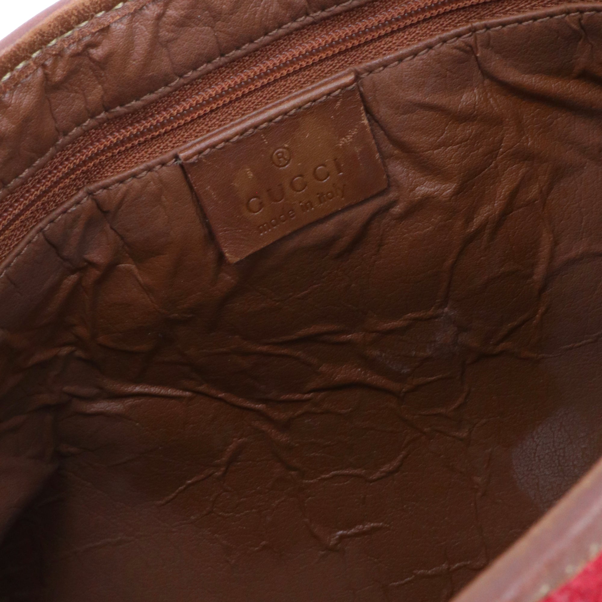 GUCCI - Sac à épaule Jackie Hobo Edition Limitée 2010 Gucci grande taille en toile monogrammée et cuir marron vintage