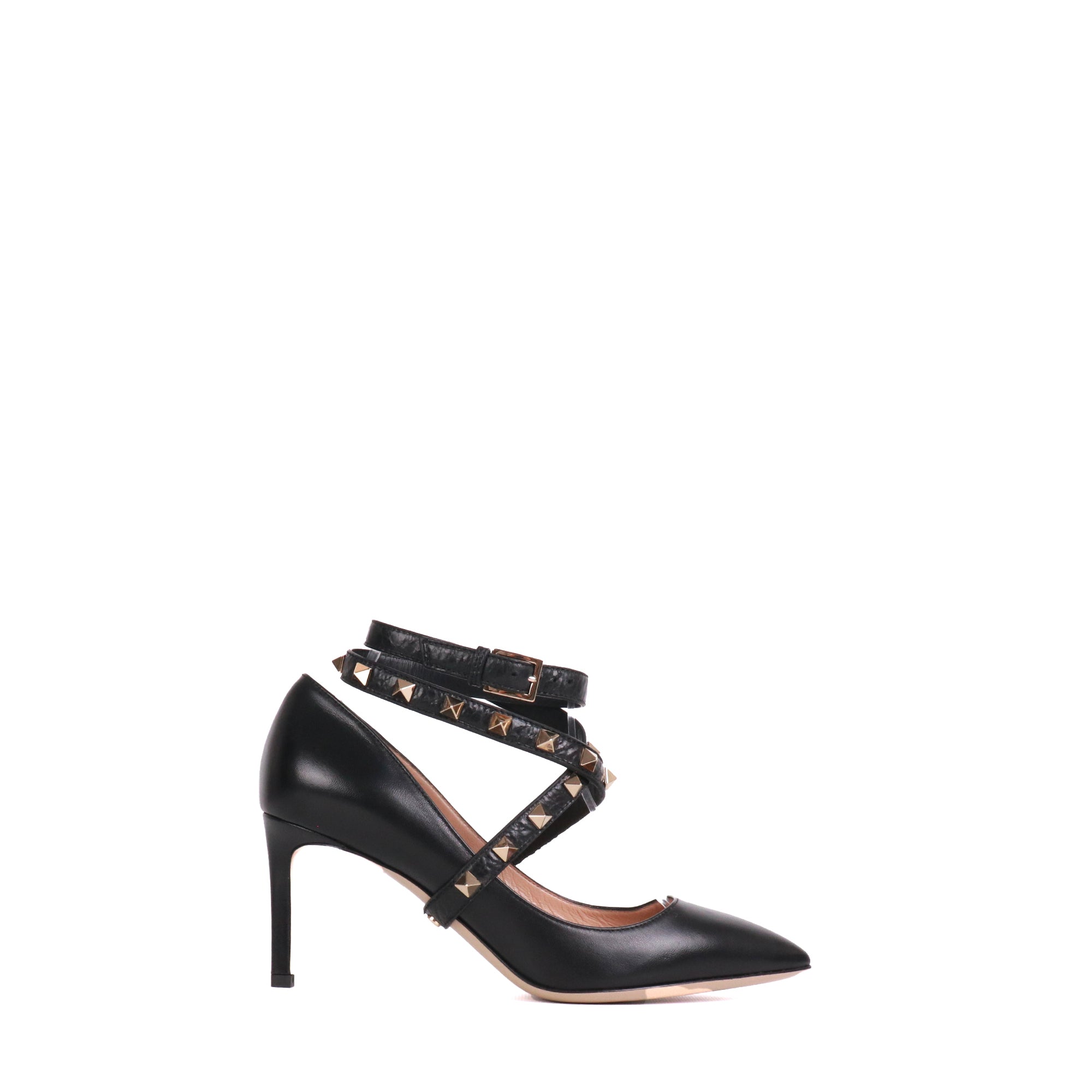 VALENTINO - Escarpins Rockstud Valentino en cuir noir (T36)