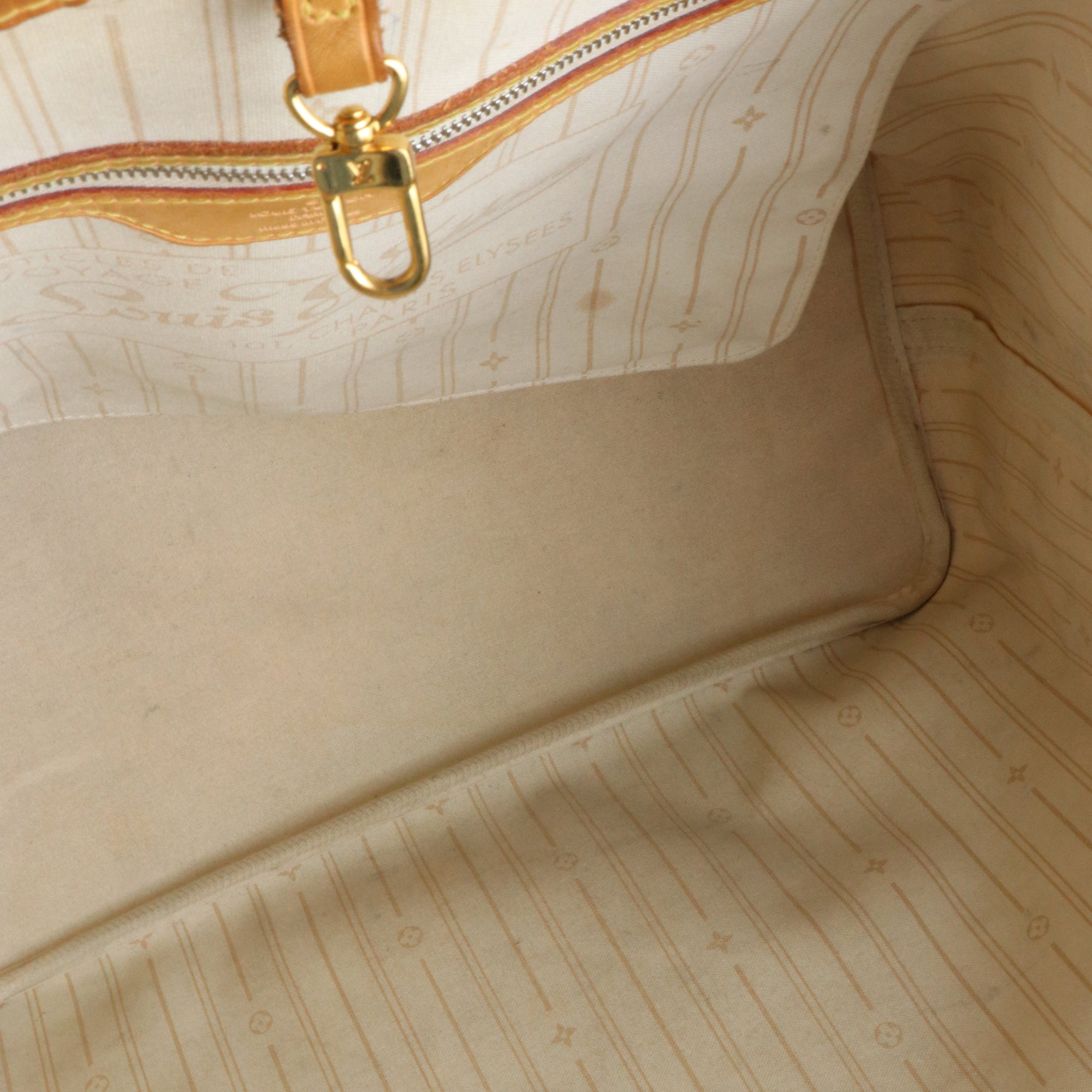 LOUIS VUITTON - Neverfull GM azure checkerboard tote bag