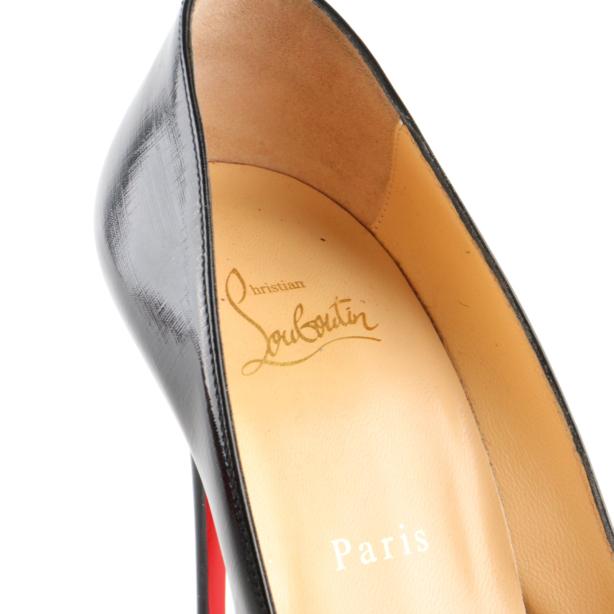 LOUBOUTIN - Dorissima pumps in black leather (T38.5)