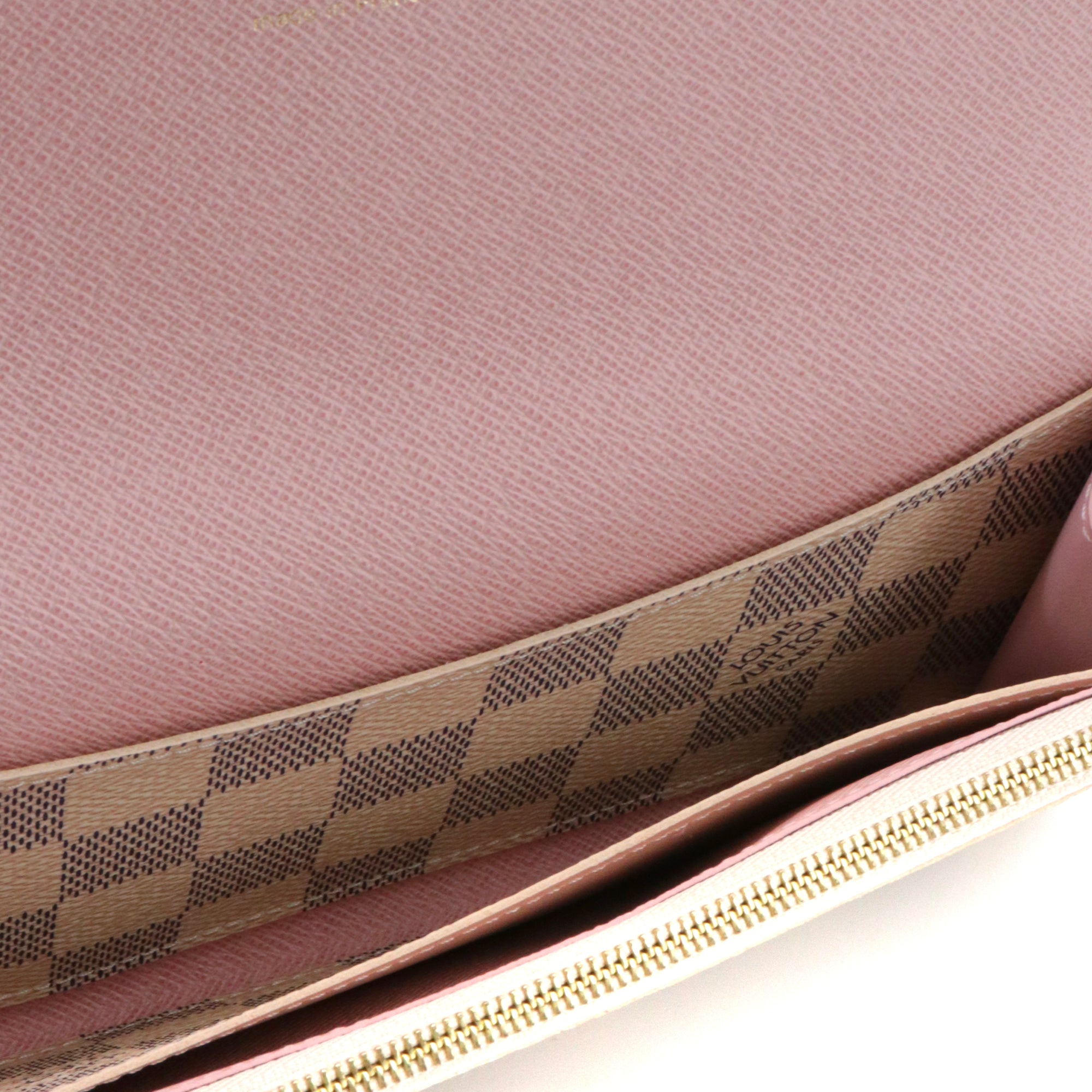 LOUIS VUITTON - Louis Vuitton Emilie wallet in azure checkerboard canvas