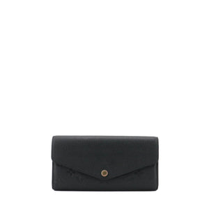 LOUIS VUITTON - Louis Vuitton Sarah wallet in black Monogram Empreinte leather