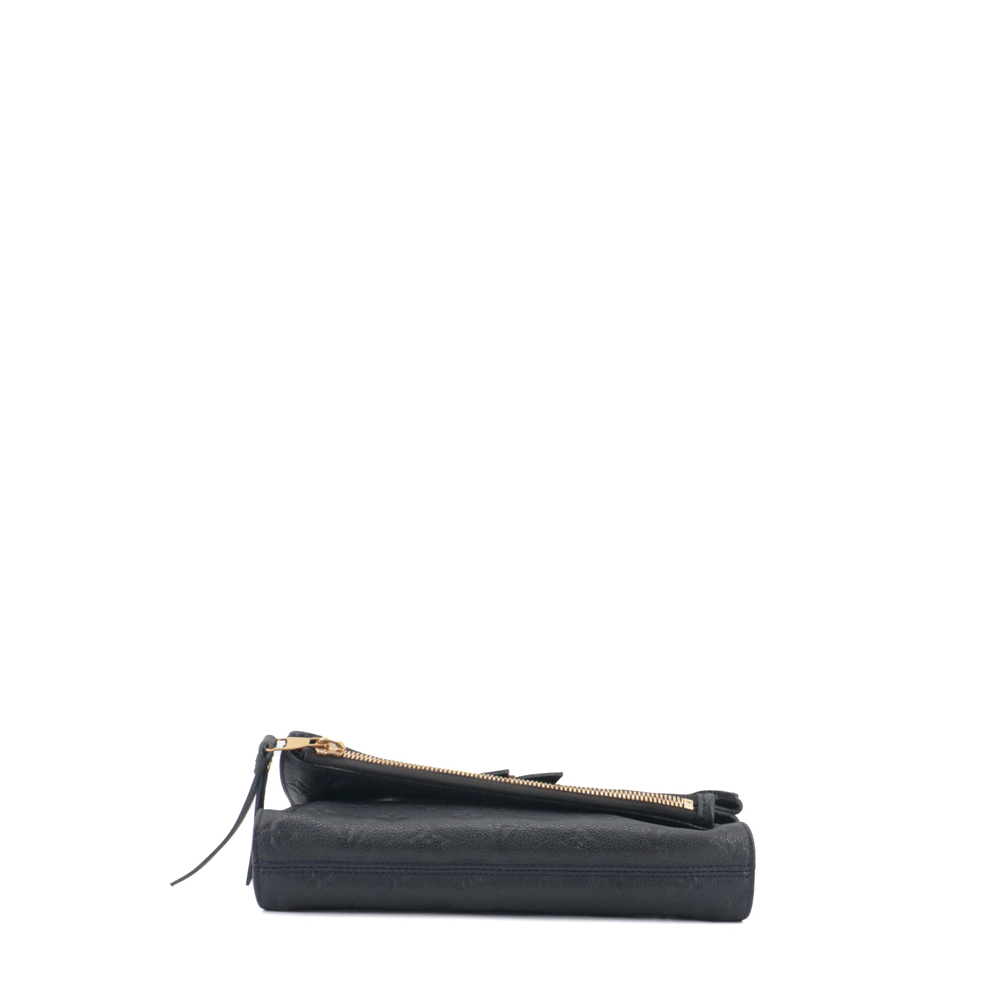LOUIS VUITTON - Louis Vuitton Sparkling Pouch in Navy Blue Imprint Leather