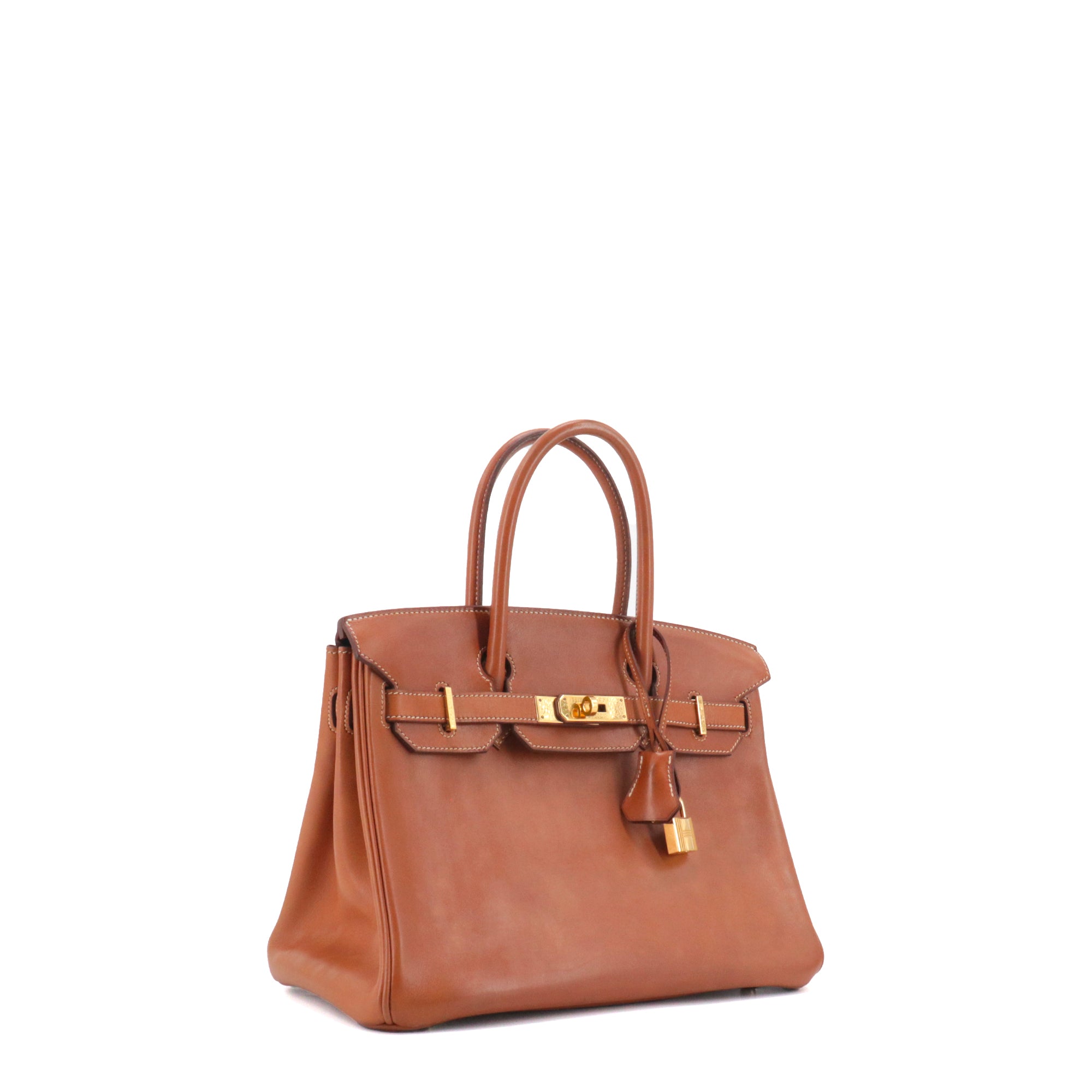 HERMÈS - Birkin 35 handbag in black togo leather 