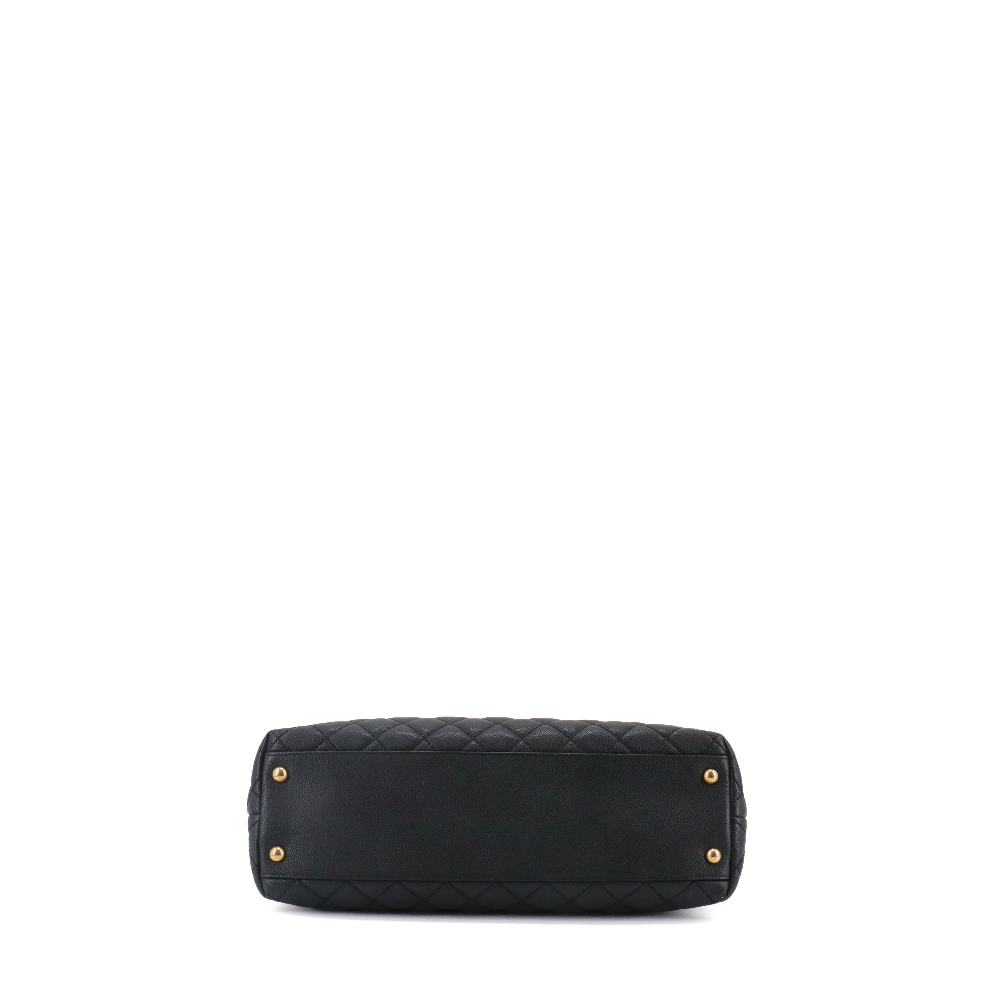 CHANEL - Chanel Coco Handle GM handbag in black caviar leather