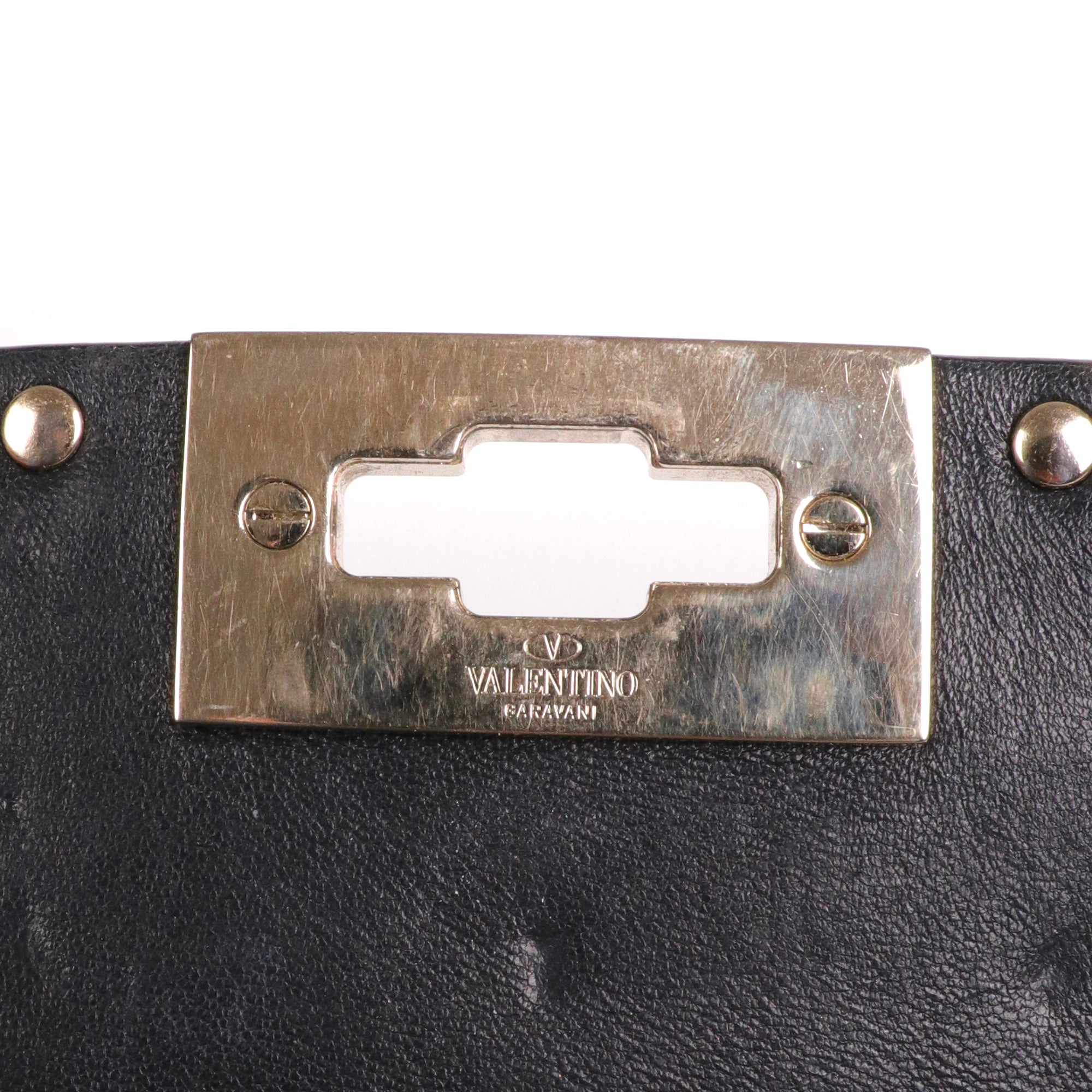 VALENTINO - Rockstud leather tote bag