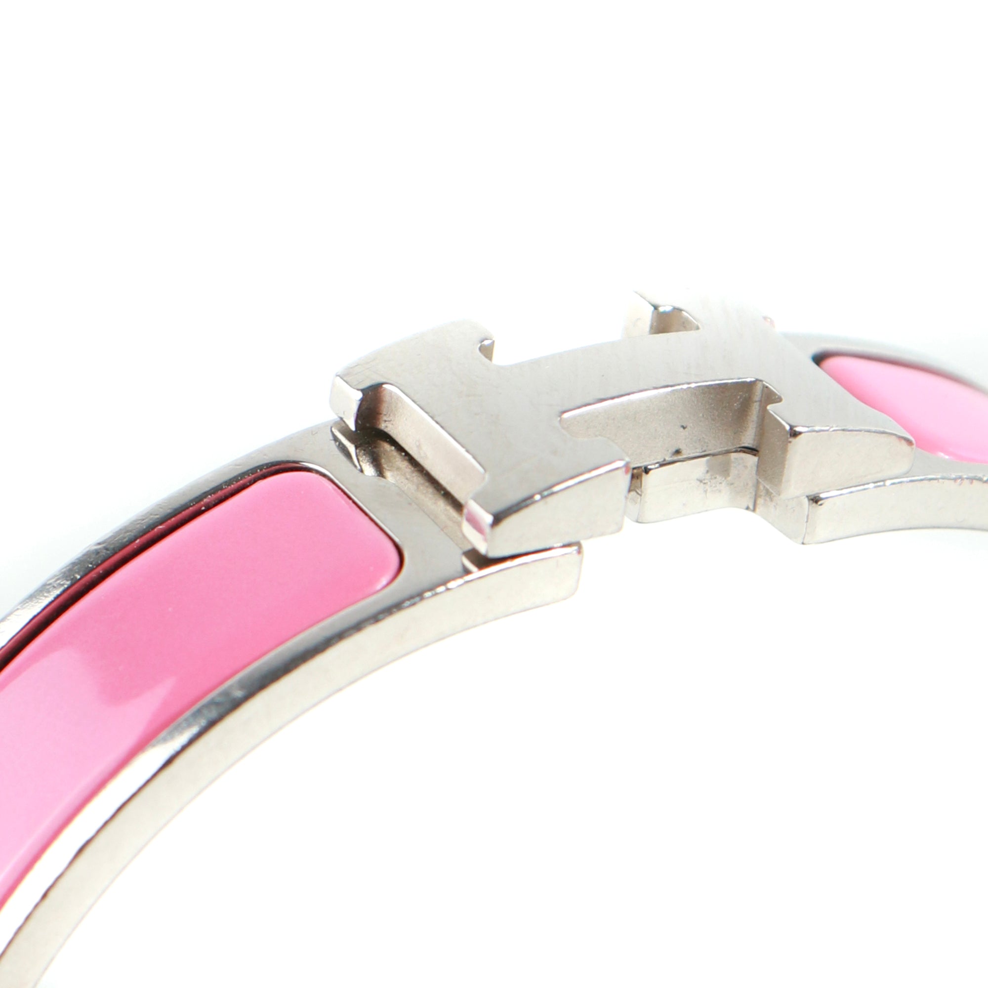 HERMÈS - Pink Clic H bracelet