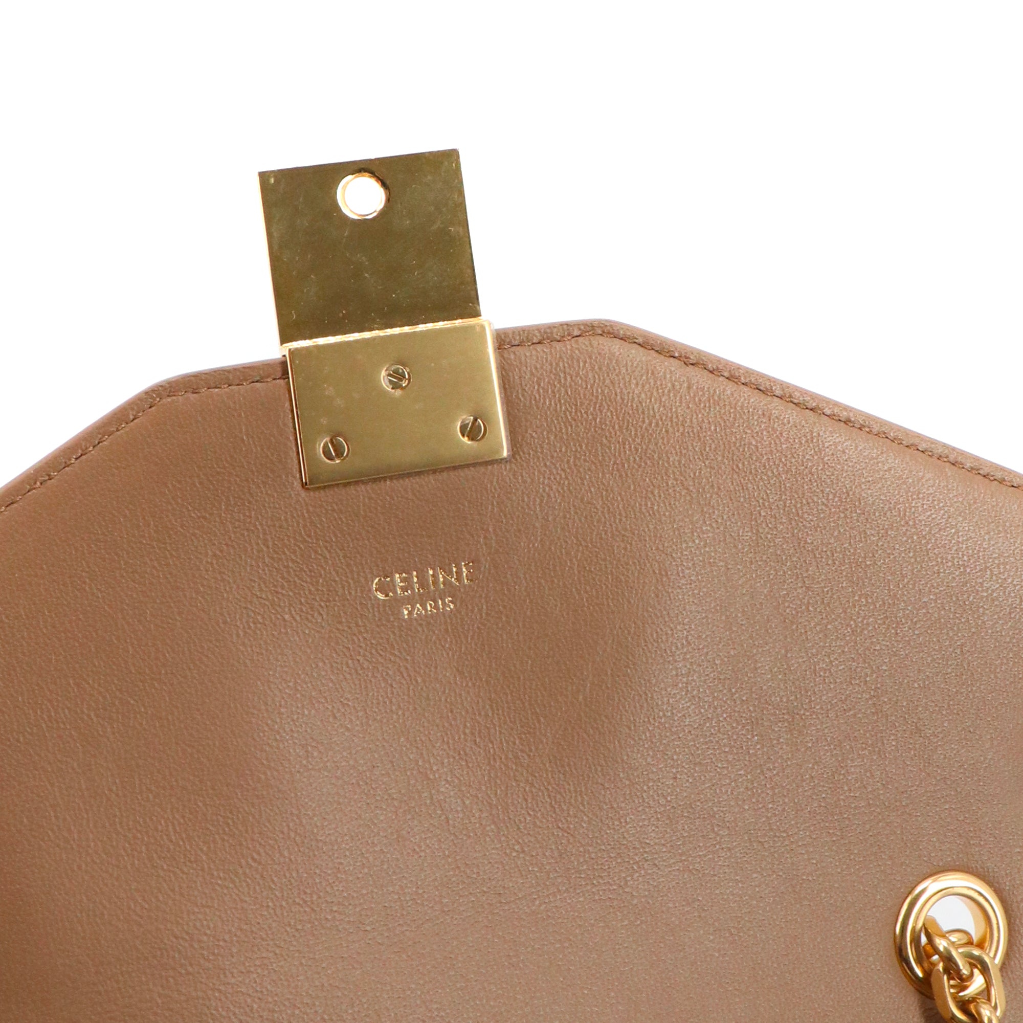 CELINE - Sac à bandoulière C Celine en cuir marron