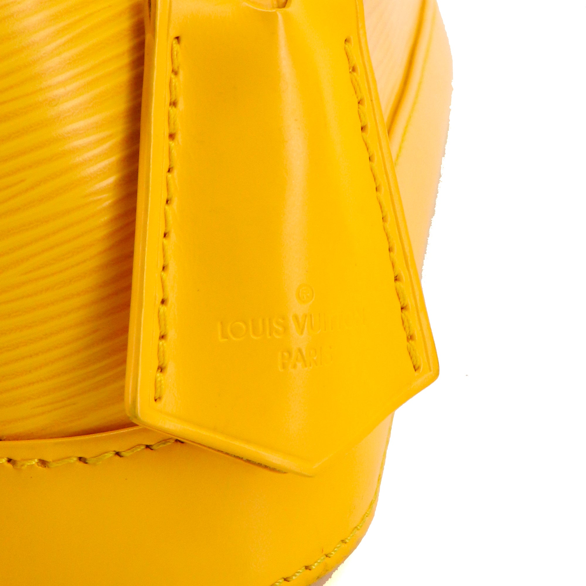 LOUIS VUITTON - Sac à bandoulière Alma BB Louis Vuitton en cuir épi jaune