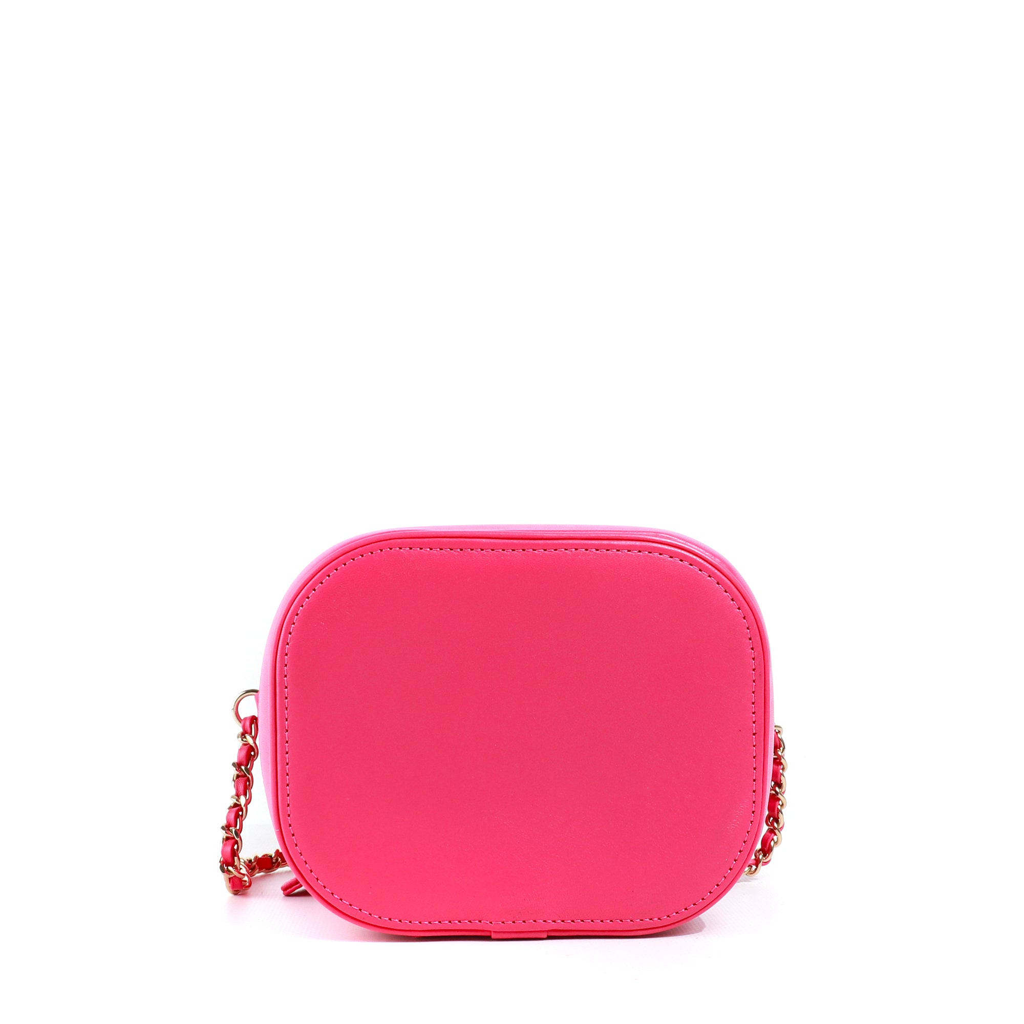CHANEL - Sac à bandoulière Vanity en cuir rose