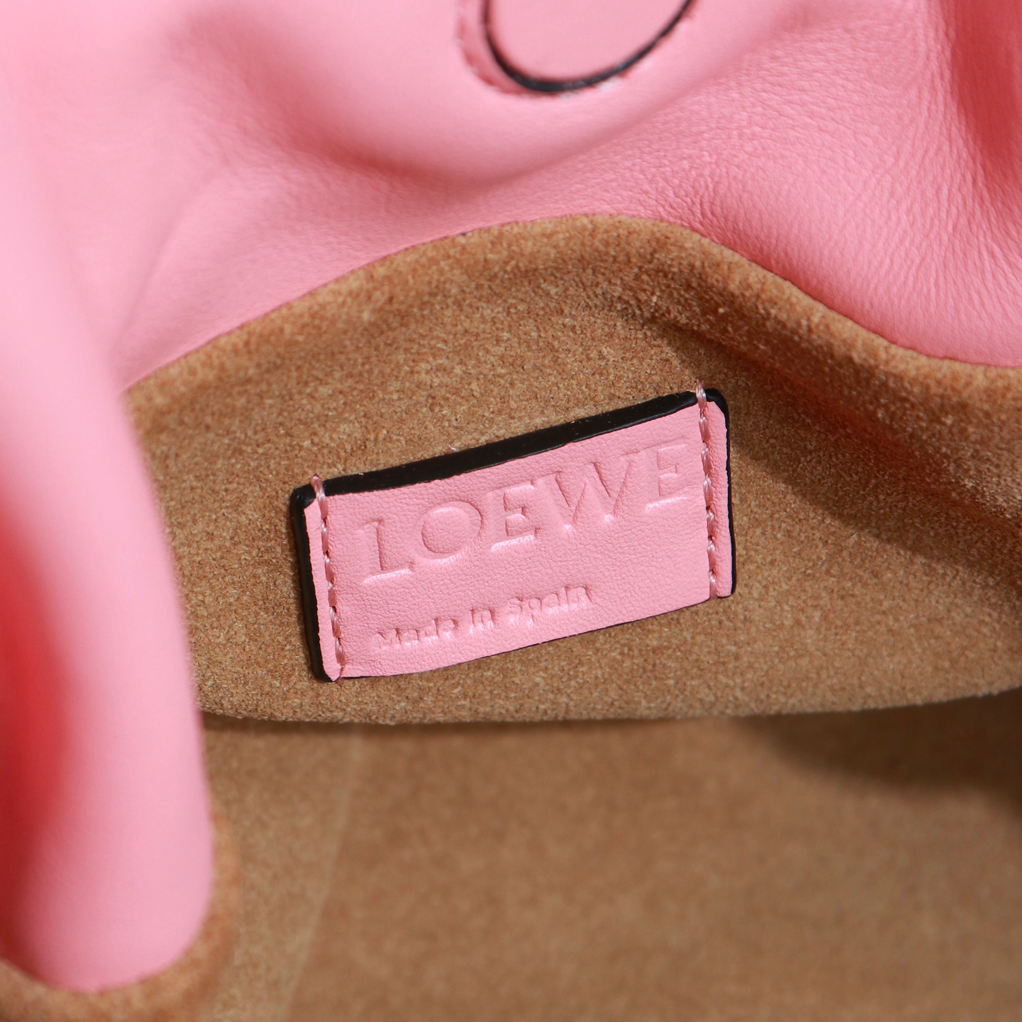 LOEWE - Sac à bandoulière Flamenco Clutch en cuir rose pêche