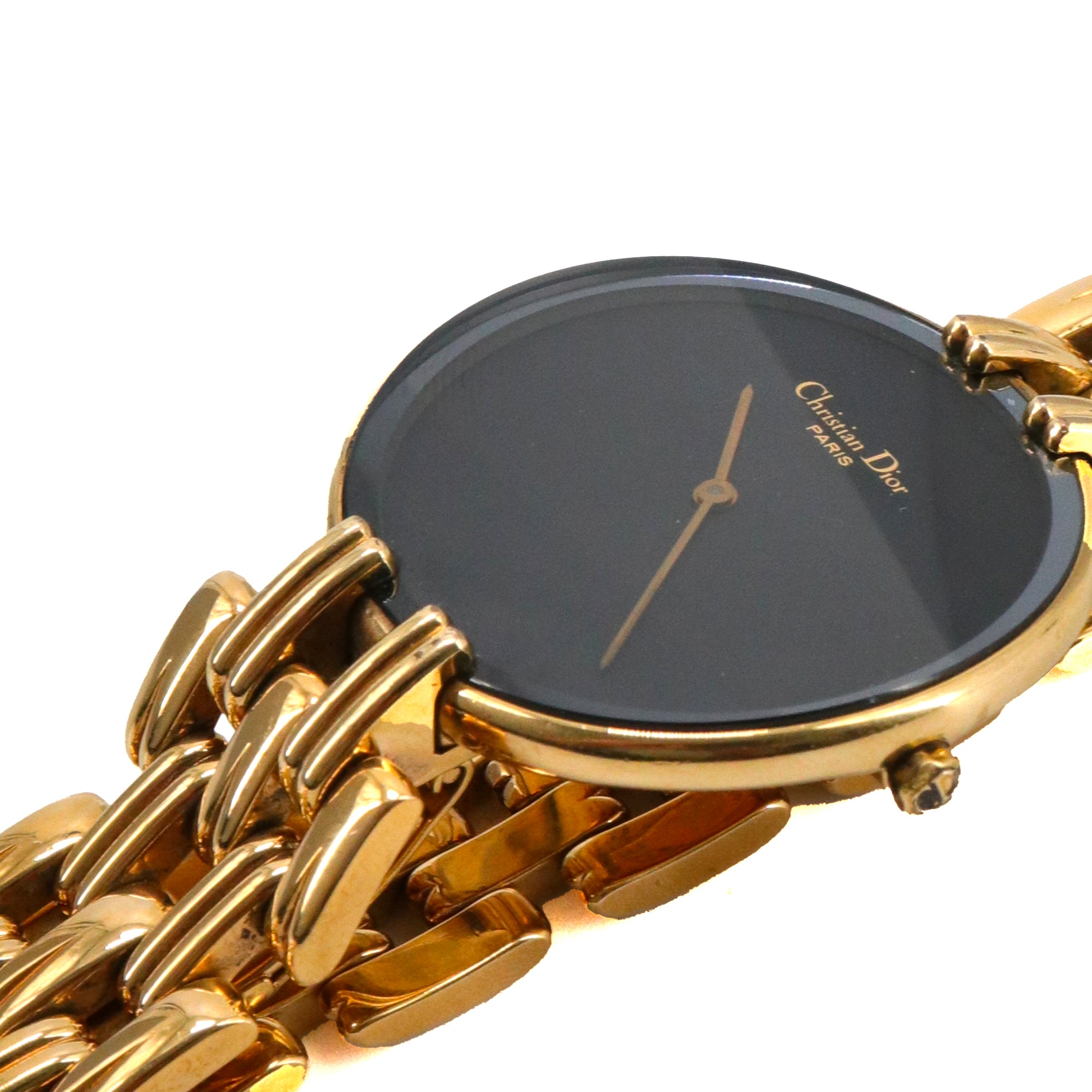 DIOR - Bagheera Dior watch in gold plate