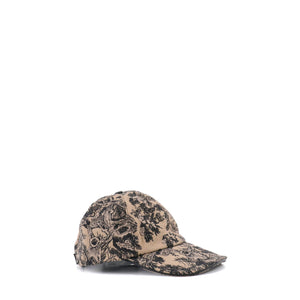 DIOR - Casquette D-Player Dior en toile de jouy beige (T58)