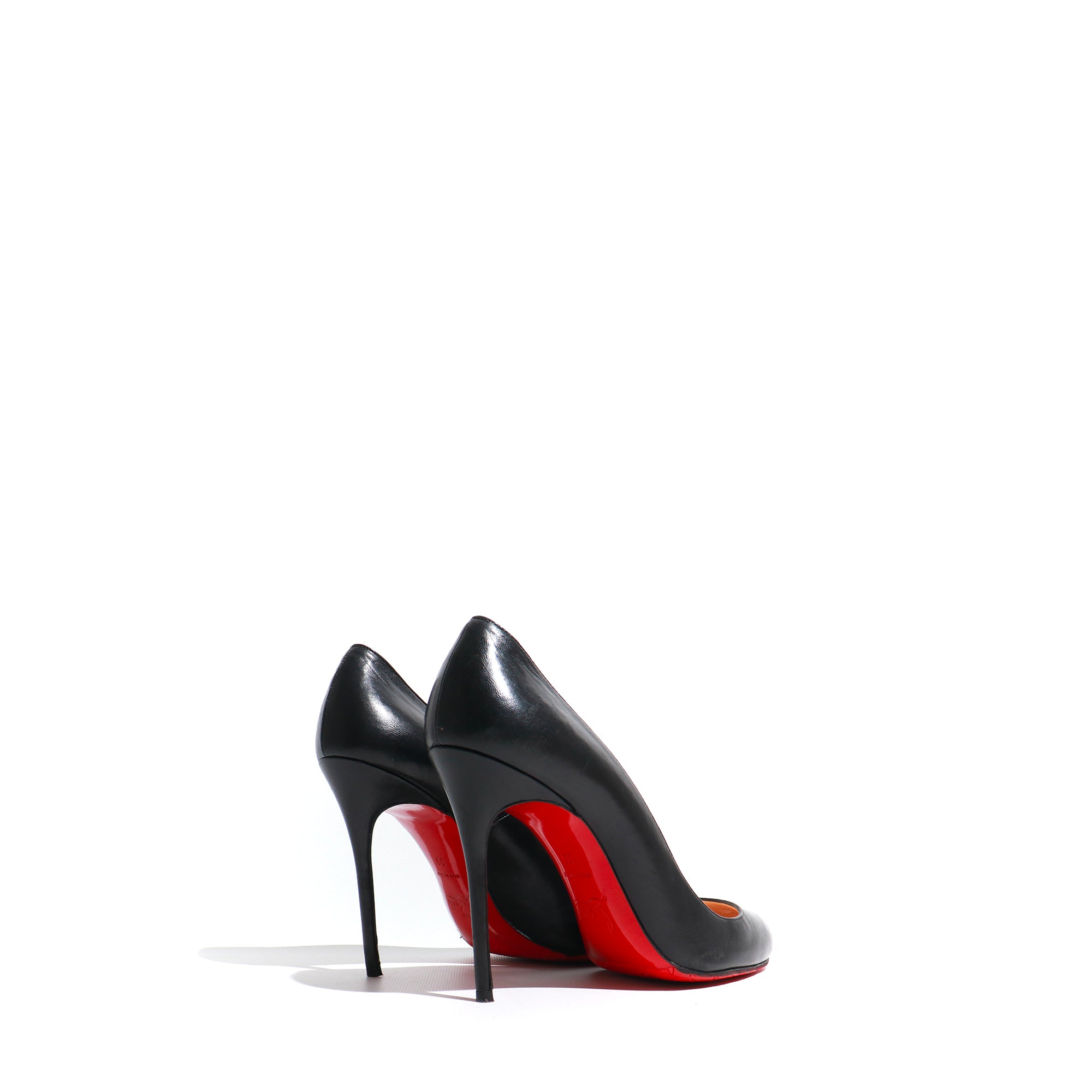 LOUBOUTIN - Fifi pumps in black smooth leather (T39)