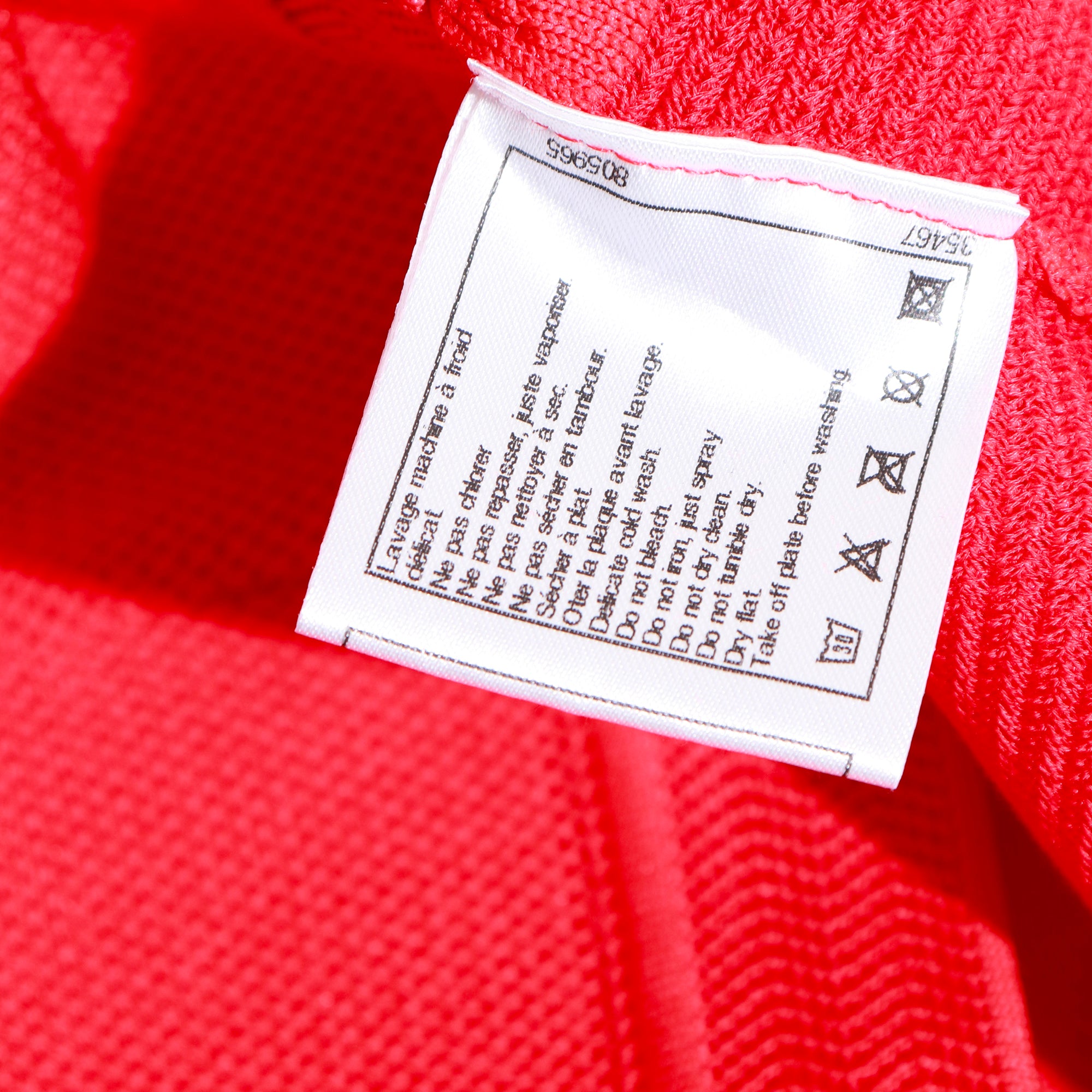 CHANEL - Red cotton tank top (T40)