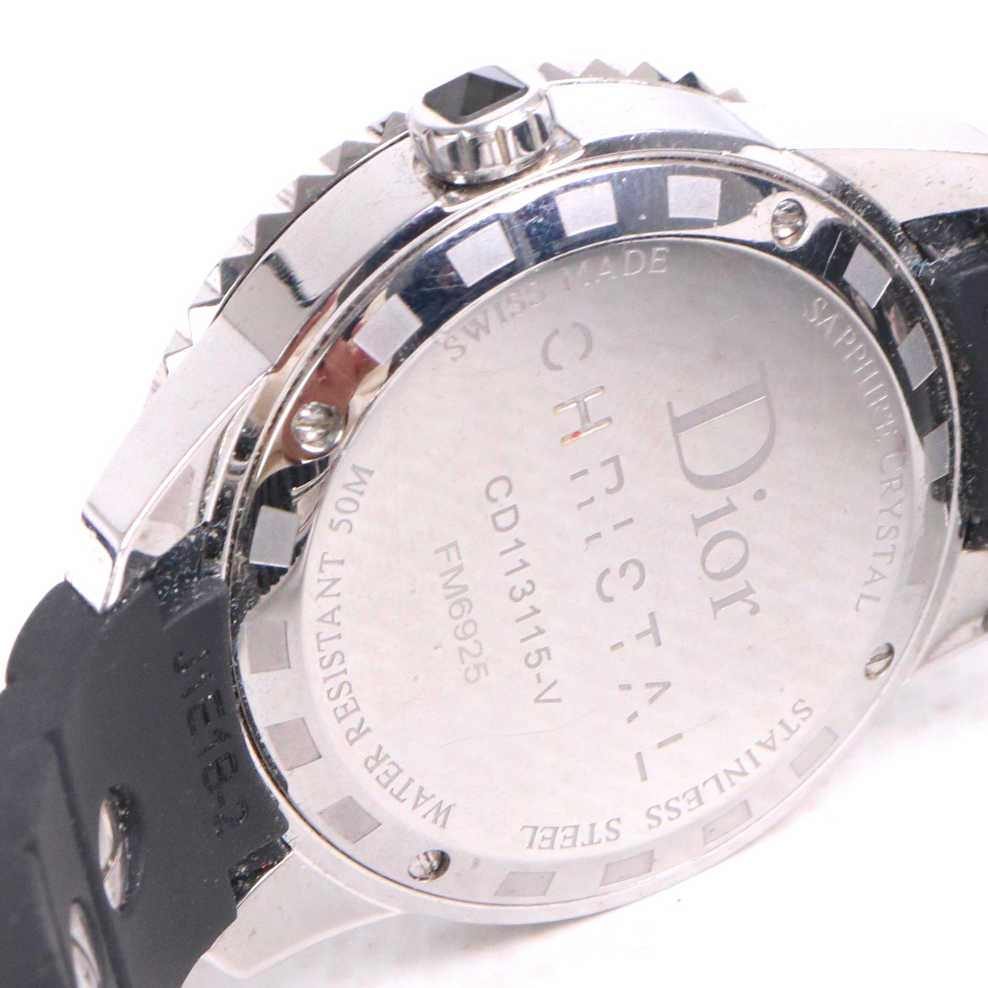 DIOR - Montre Christal Dior en acier et diamants