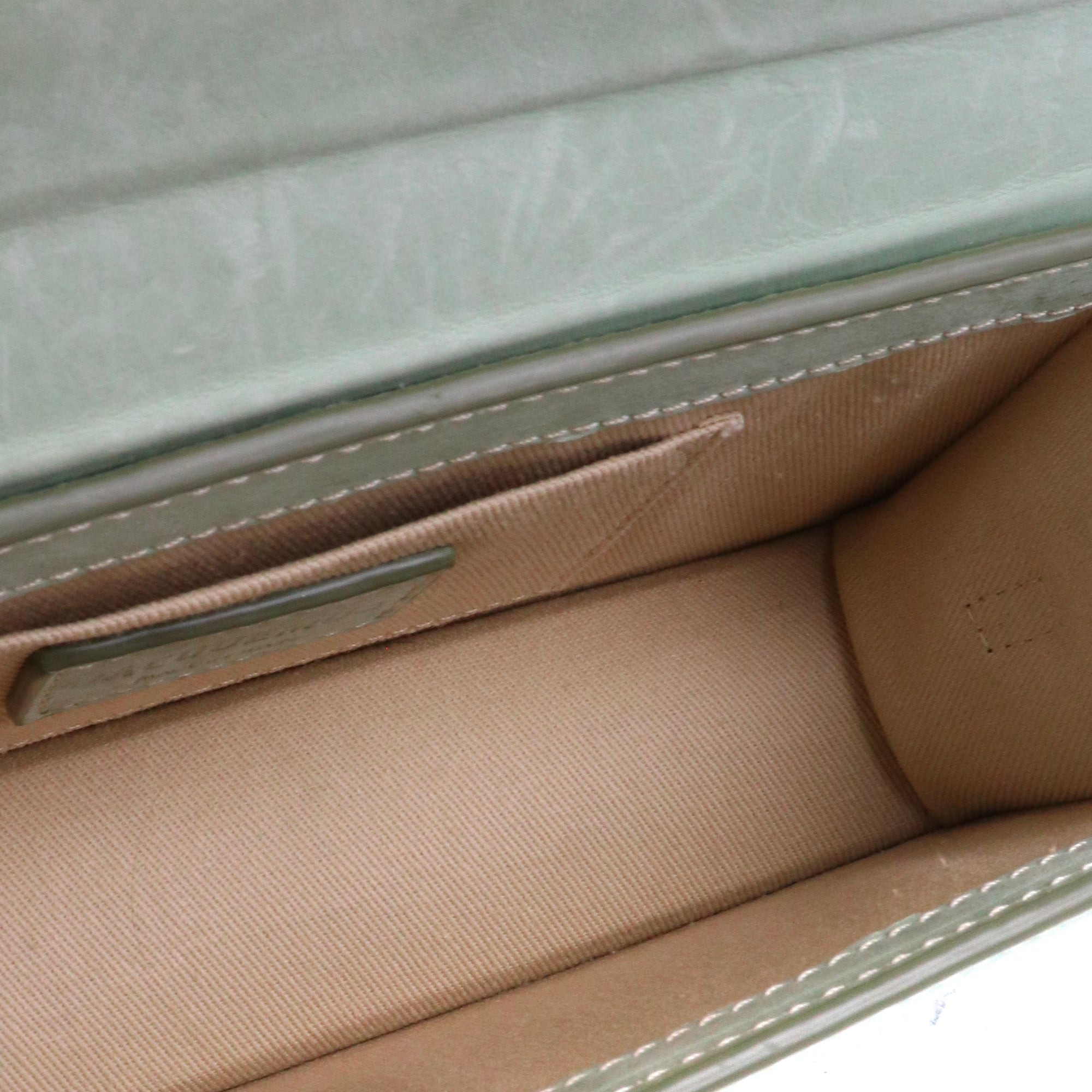 JACQUEMUS - Jacquemus Chiquito long shoulder bag in light green nubuck