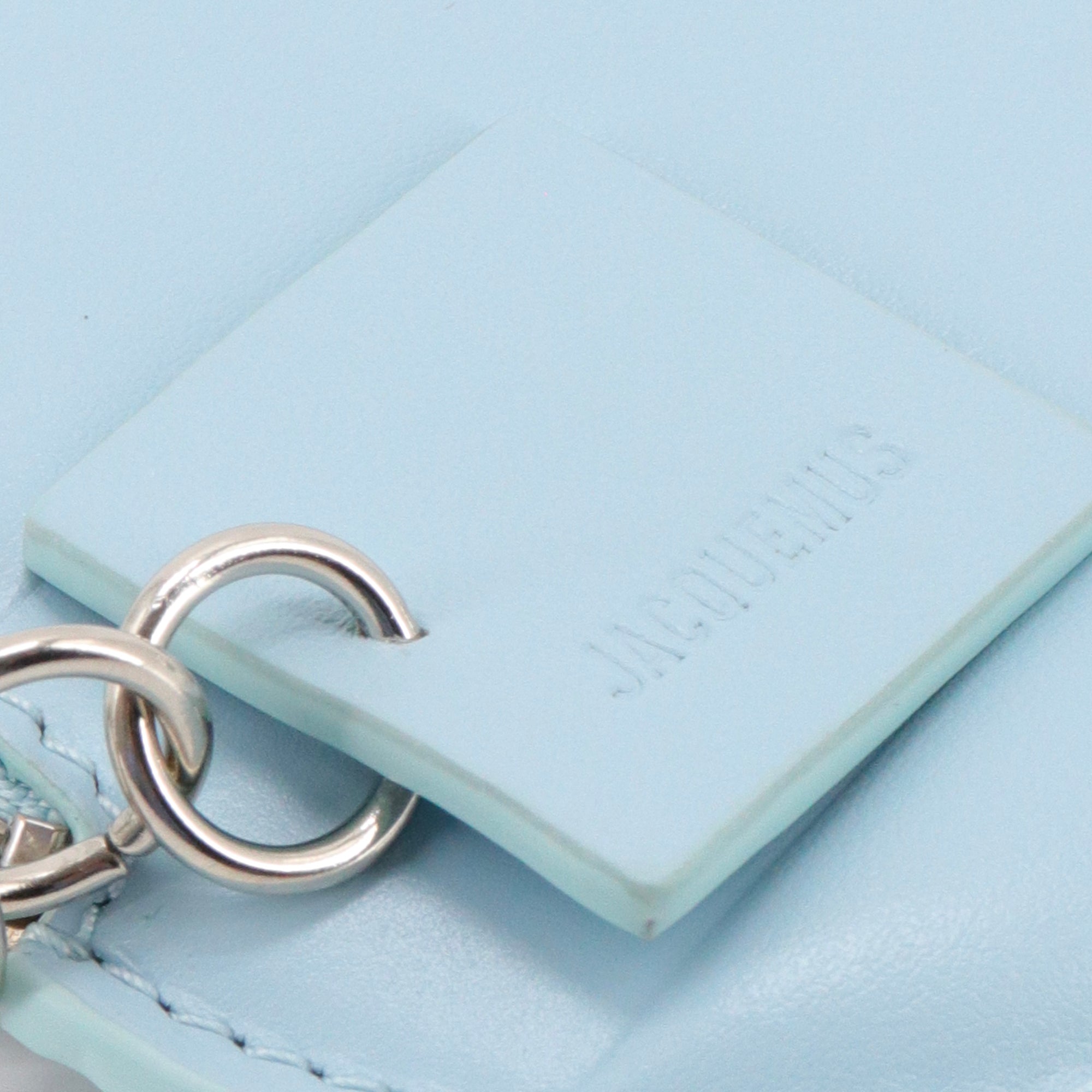 JACQUEMUS - Porte-monnaie Le Petit Rond Jacquemus en cuir bleu pastel