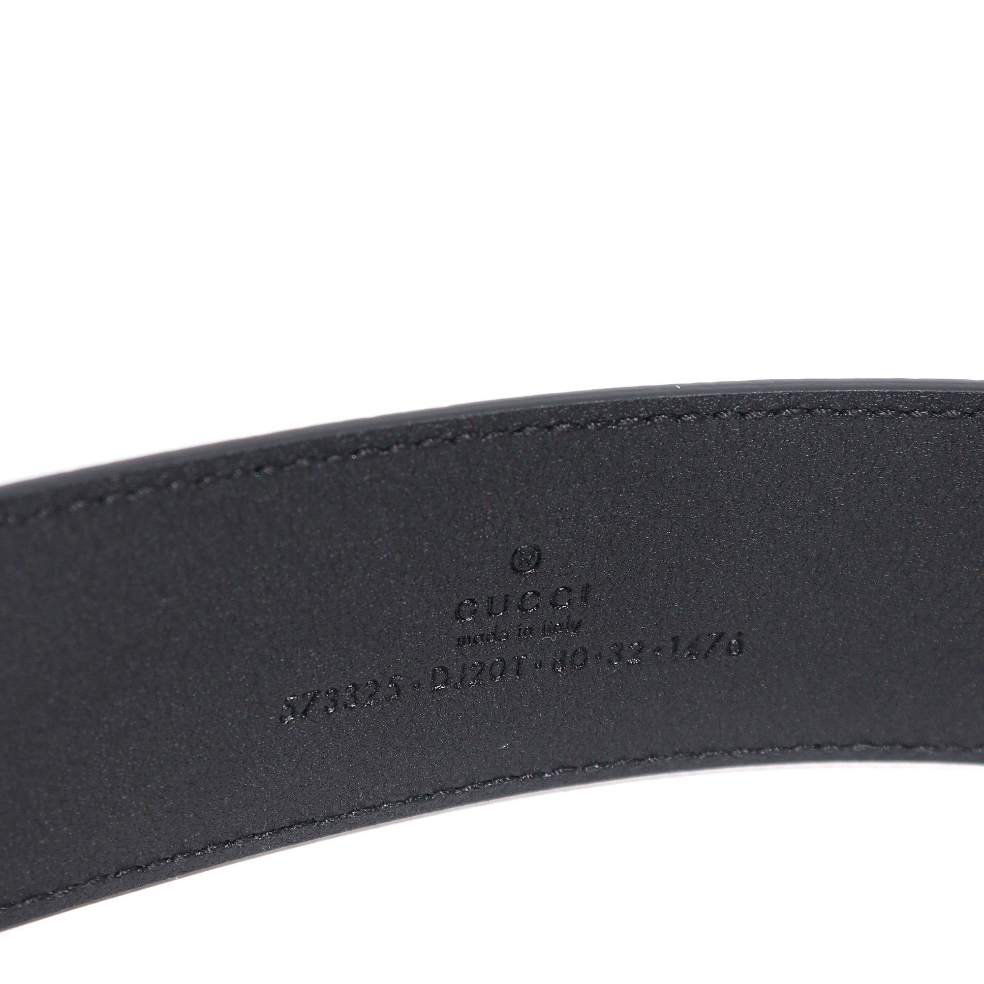 GUCCI - Ceinture en cuir grainé (T80)