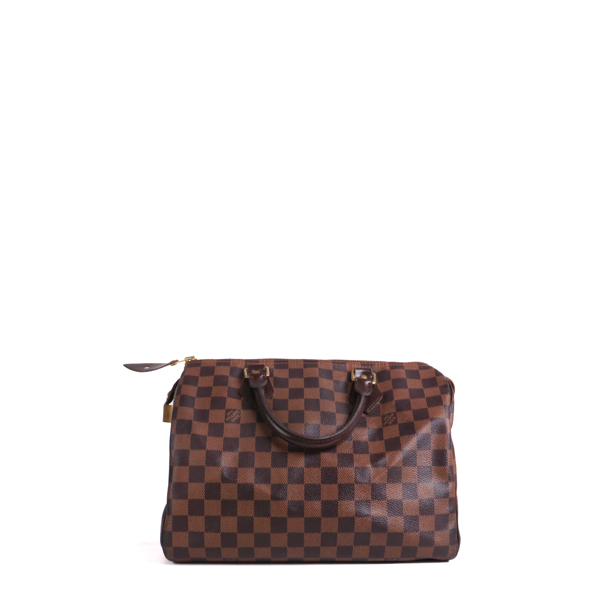 LOUIS VUITTON - Louis Vuitton Speedy 35 shoulder bag in Damier Ébène canvas