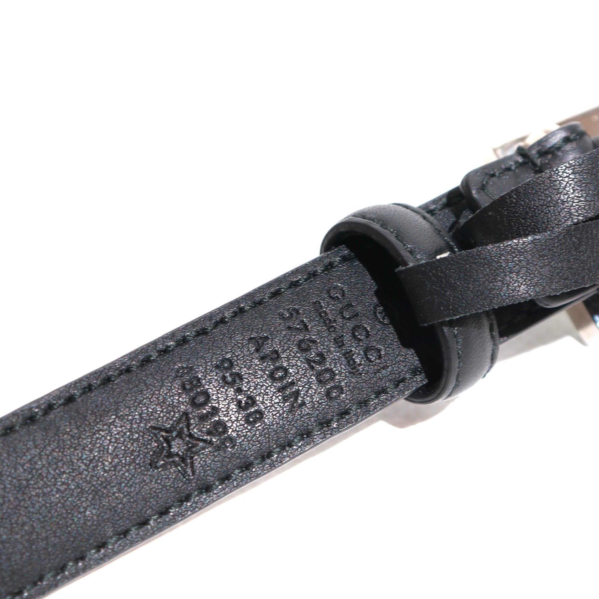 GUCCI - Ceinture en cuir lisse noir (T95)