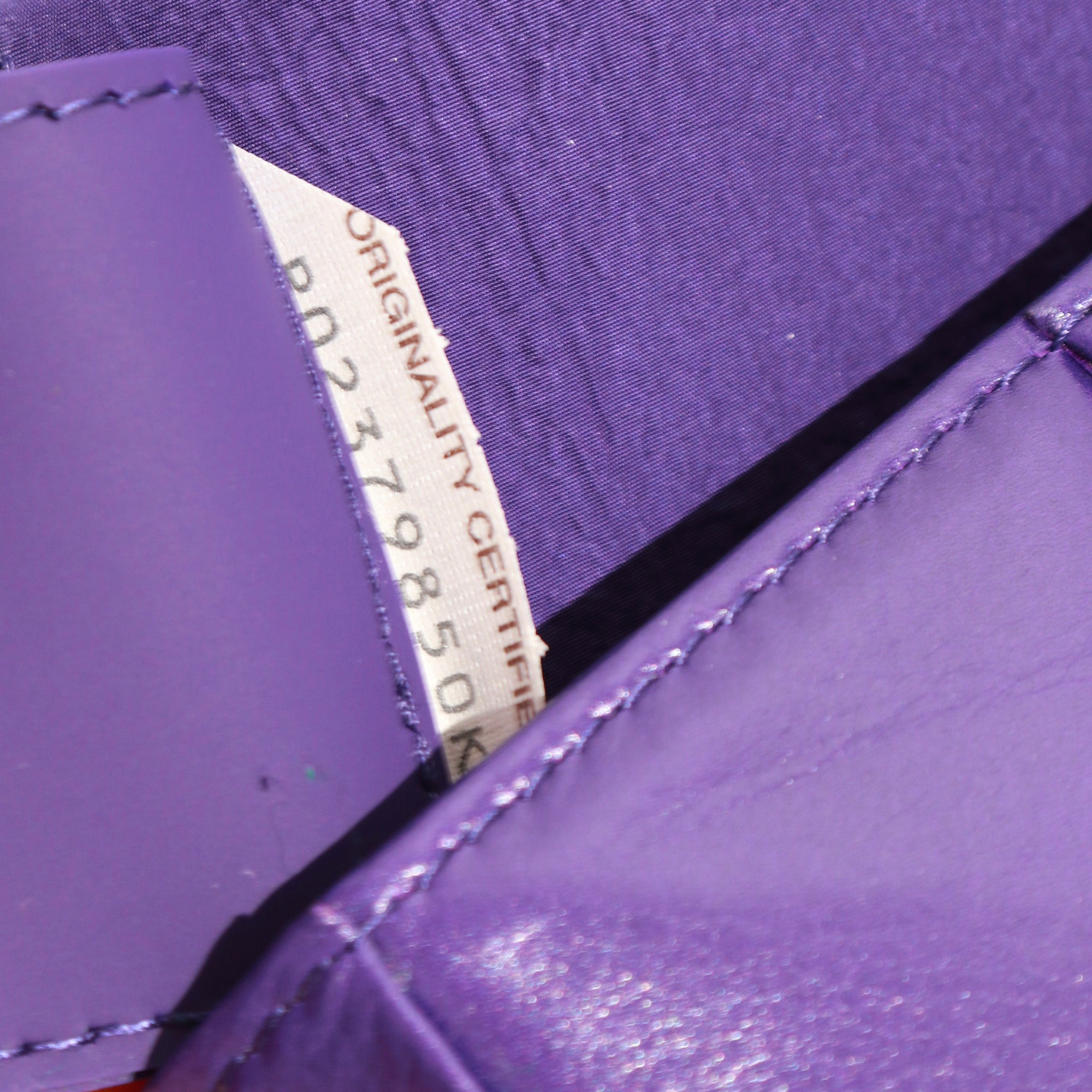 BOTTEGA VENETA - Cassette mini belt bag in purple smooth leather
