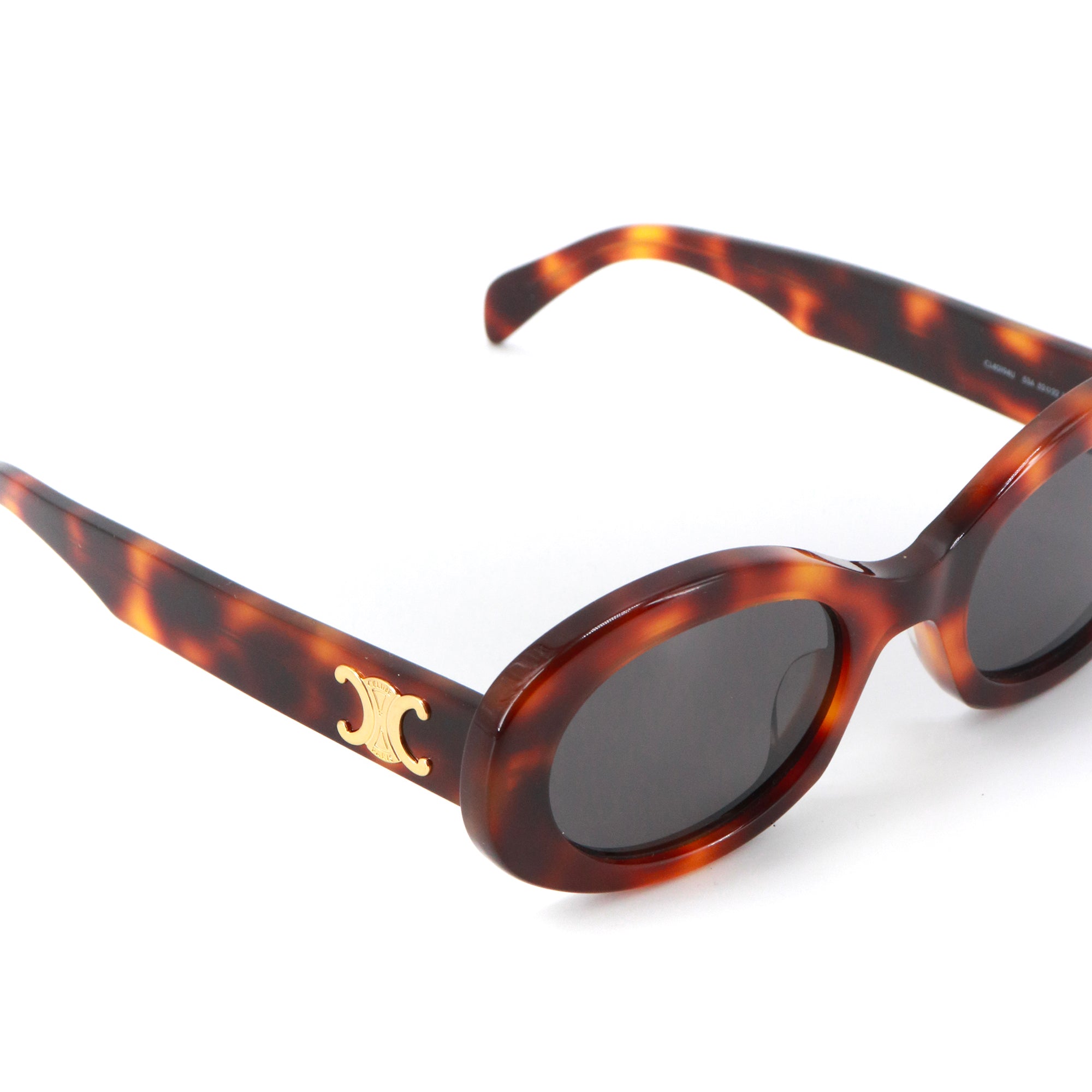 CELINE - Lunettes de soleil Triomphe 4-2.2 Céline en écaille marron