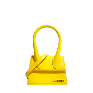 JACQUEMUS - Medium Chiquito shoulder bag in yellow leather