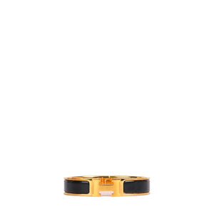 HERMÈS - Clic Clac H bracelet in orange enamel (T0)