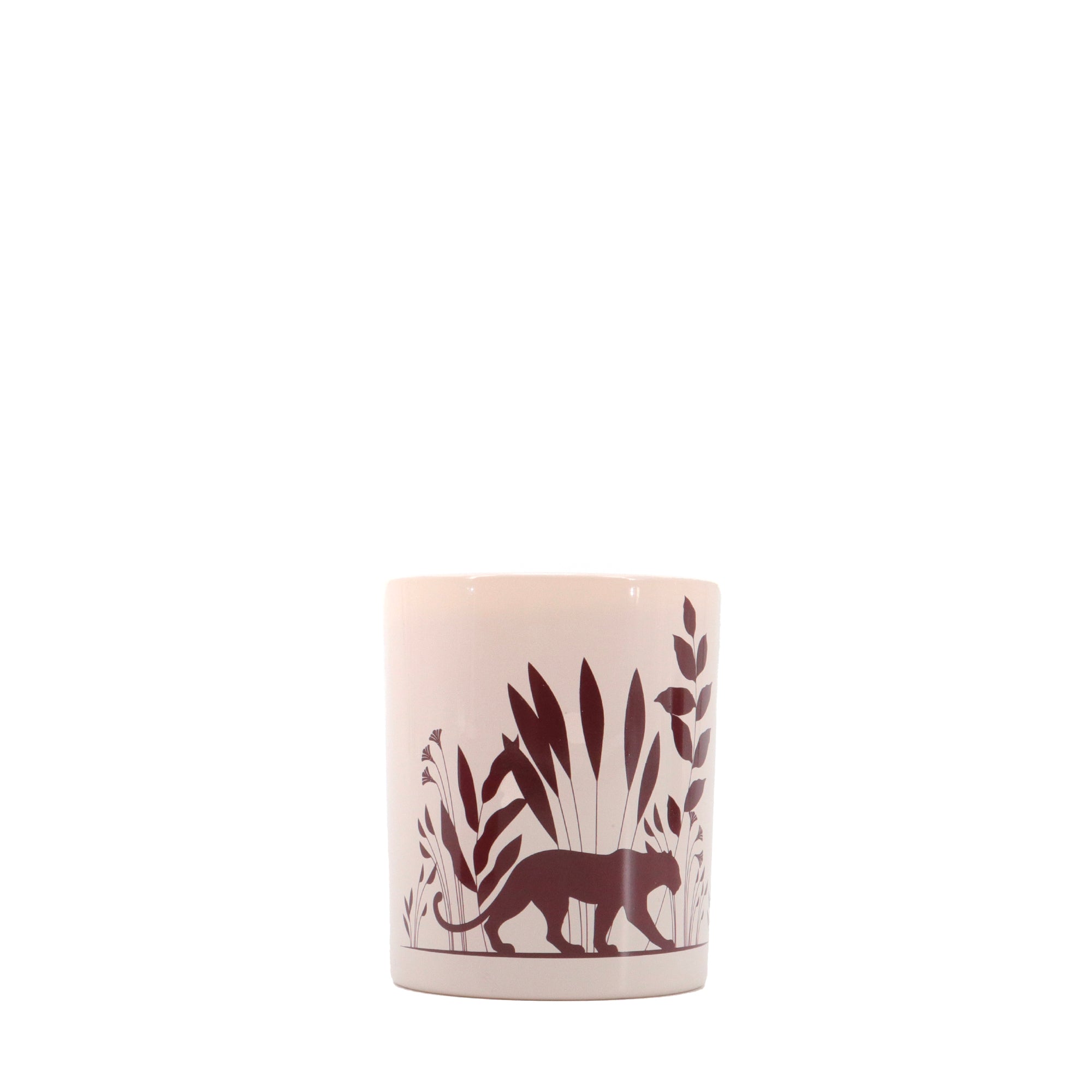 CARTIER - Bougie parfumée Cartier en verre rose pâle
