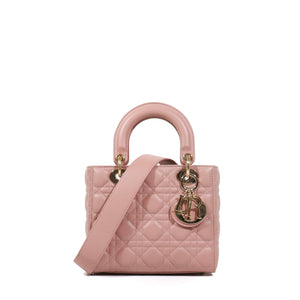 DIOR - Lady Dior My ABCDior small shoulder bag in nude pink leather