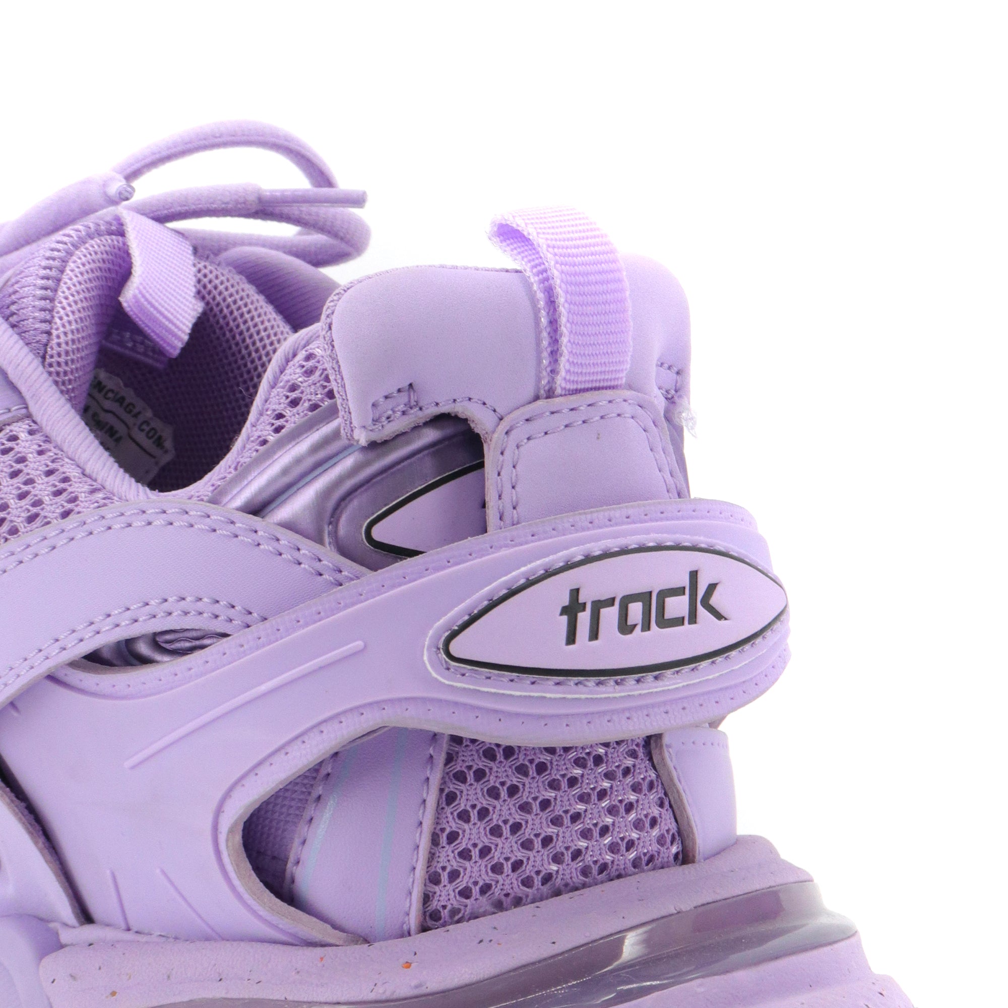 BALENCIAGA - Sneakers Track Balenciaga en cuir violet (T40) d