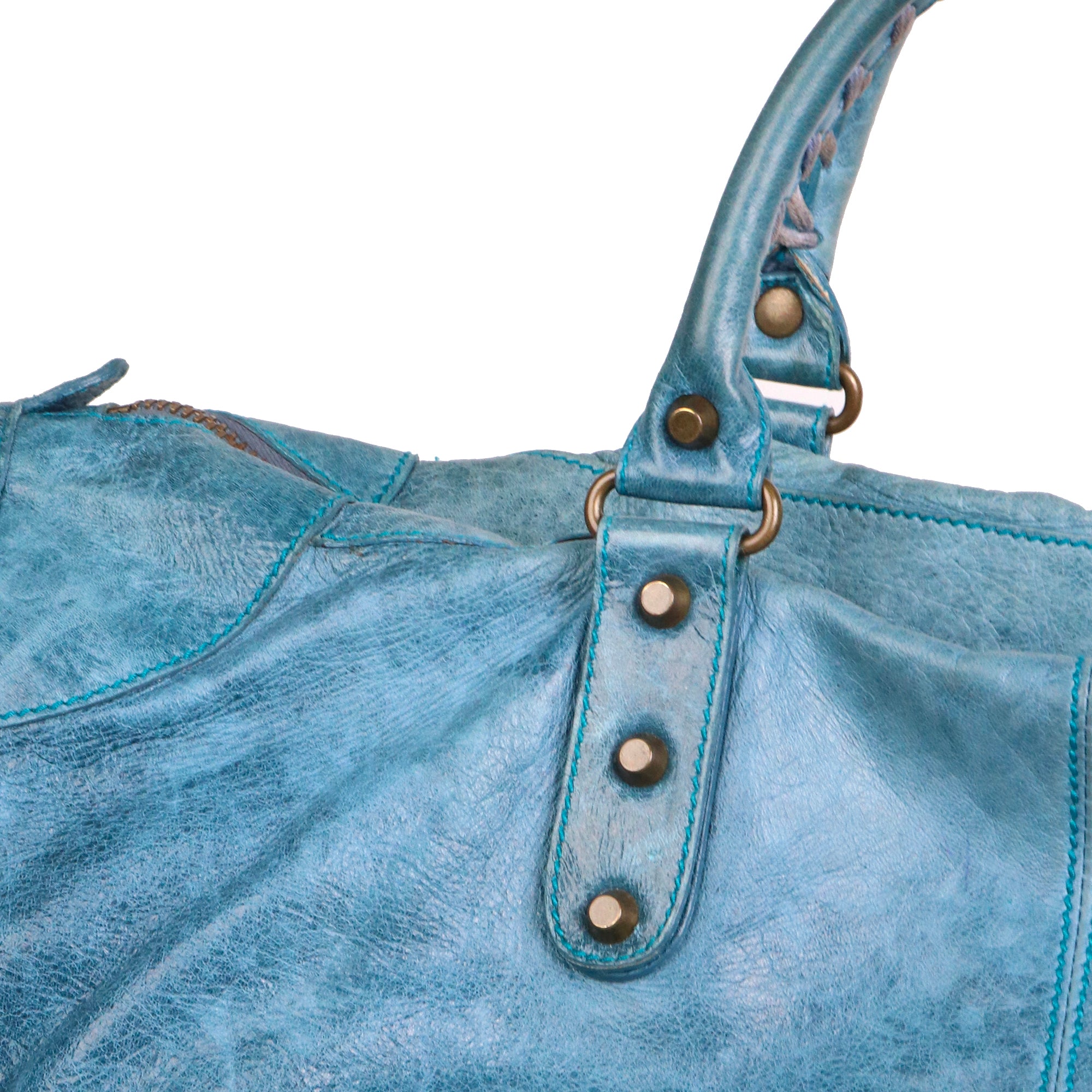 BALENCIAGA - City leather tote bag