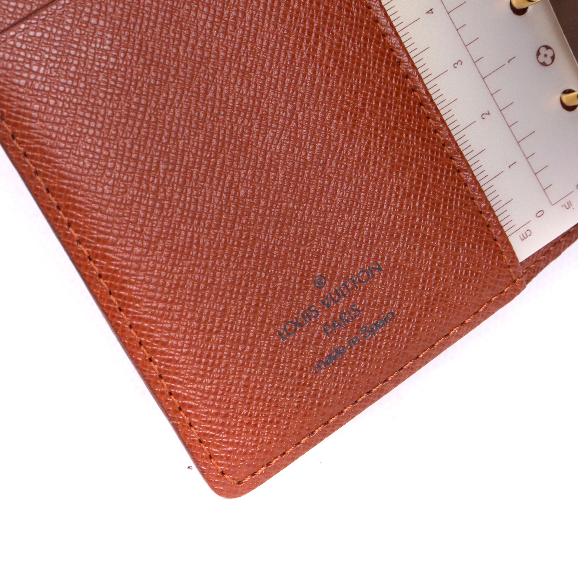 LOUIS VUITTON - Agenda PM Louis Vuitton en toile monogrammée